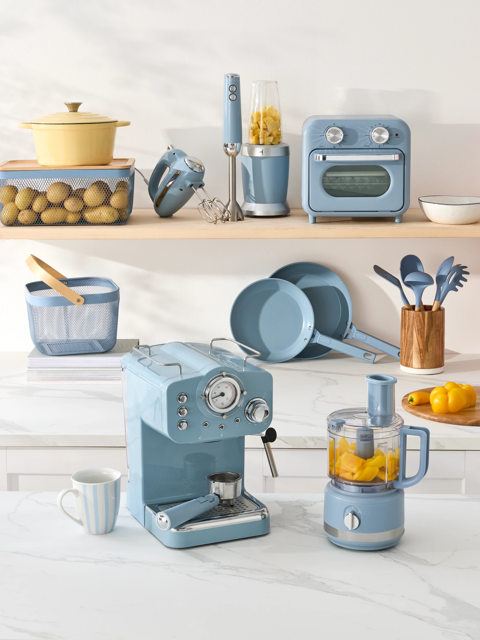 9 600ml Food Processor - Blue, 9 of 9