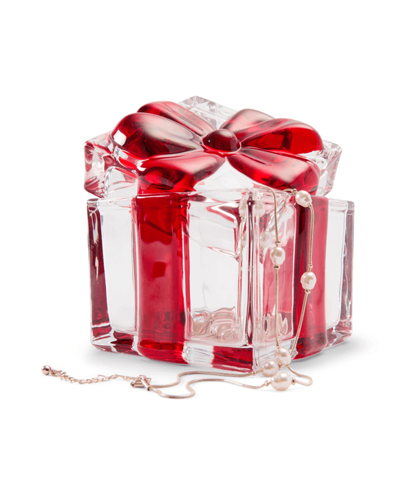 Glass Gift Trinket Box