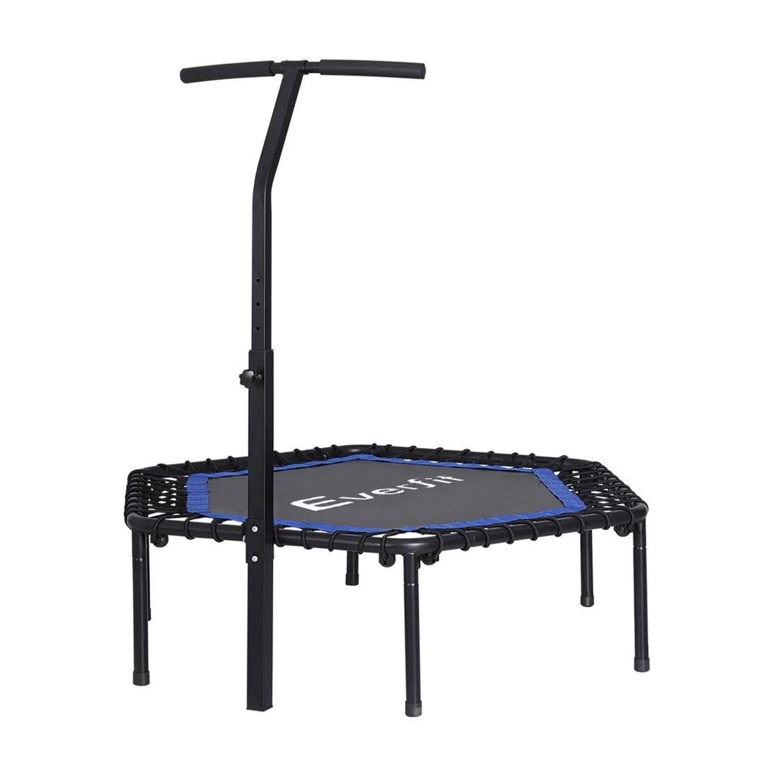 3 Everfit 48inch Hexagon Fitness Trampoline Rebounder Adjustable Handrail - Multi, 3 of 7