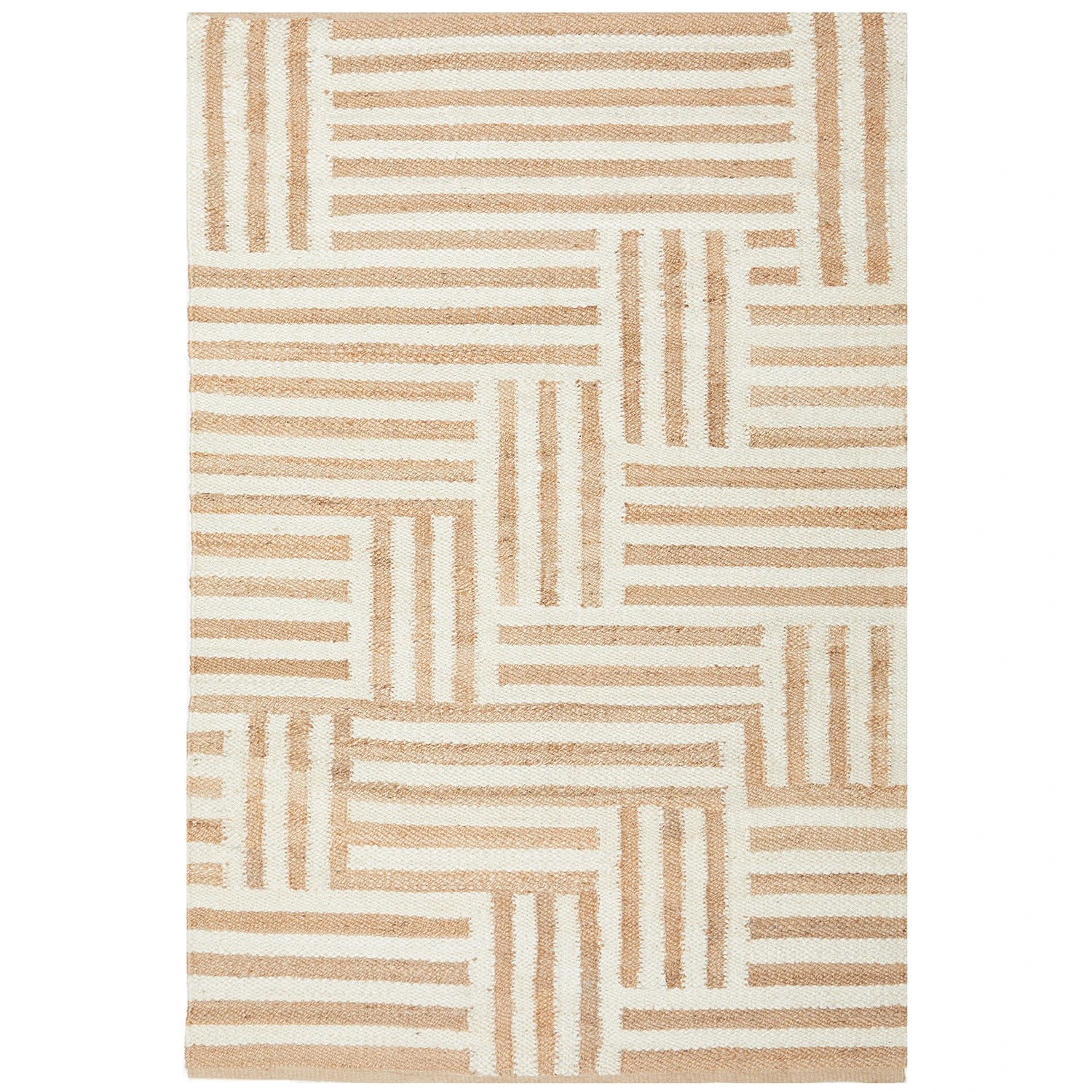 2 Common Ground Rugs Kalahari Arman 280x190cm - Large Hand Woven Jute Floor Rug - Beige, 2 of 8