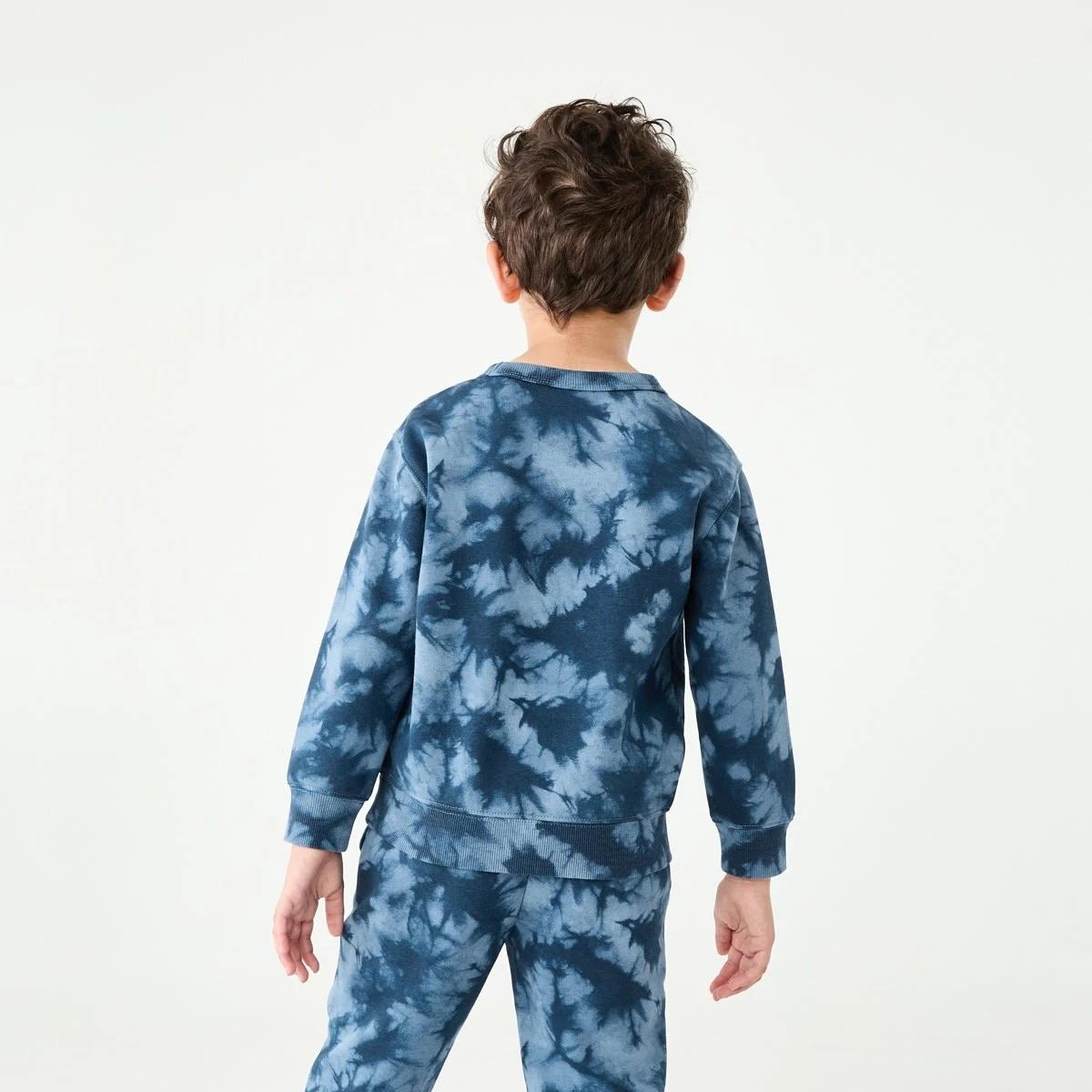 2 All Over Print Crew Neck Sweatshirt Blu Tiedye, 2 of 9