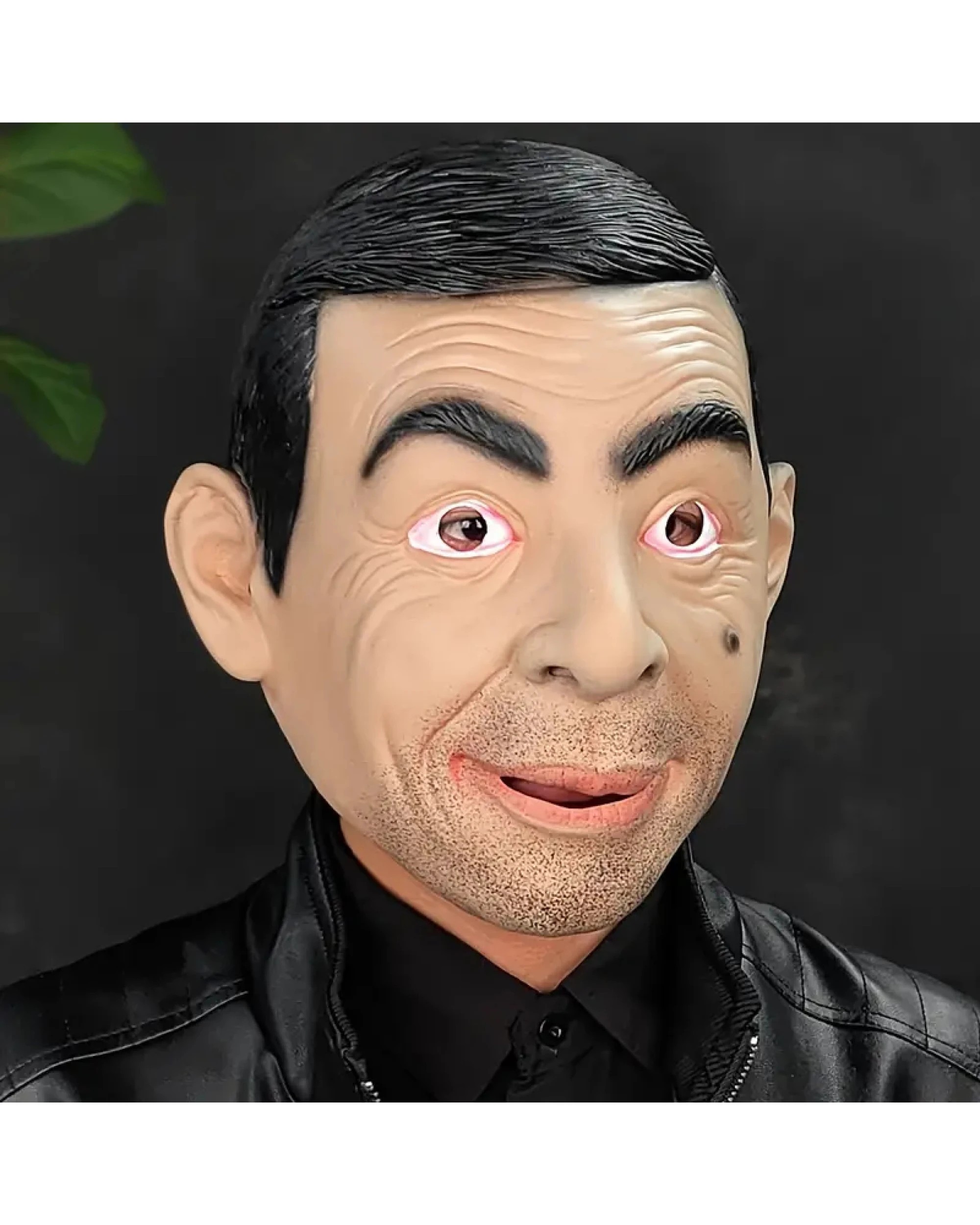 3 BR Costumes Rowan Atkinson Mr. Bean Rubber Latex Mask for Costume Parties, 3 of 5