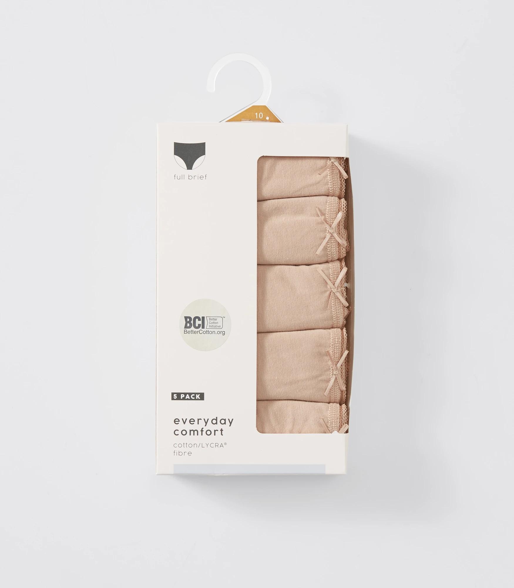 3 Target 5 Pack Cotton/elastane Full Briefs NEUTRAL, 3 of 5