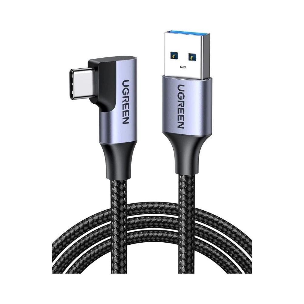 1 Ugreen 90° USB-A to USB-C Cable 3A Fast Charge, 1 of 1