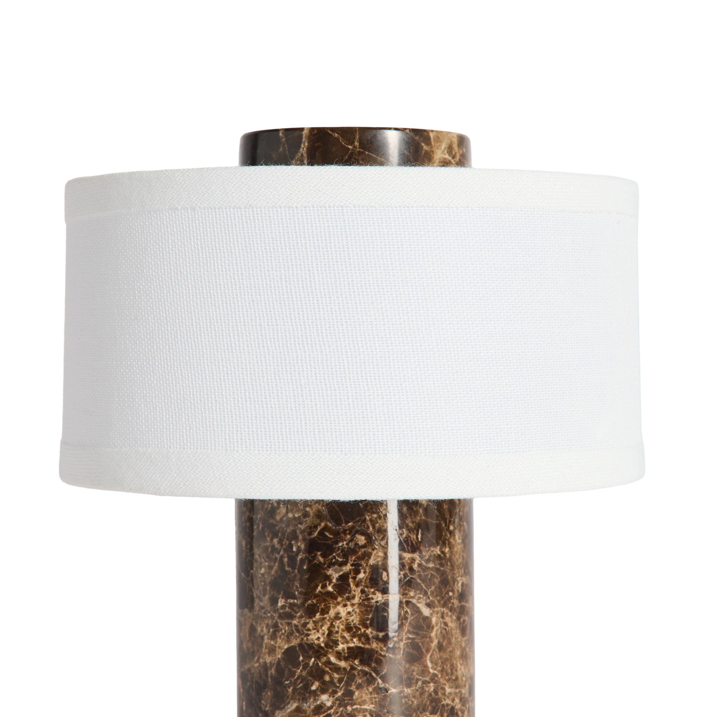4 Marble Portable Rechargeable Lamp - Chocolate, 4 of 7