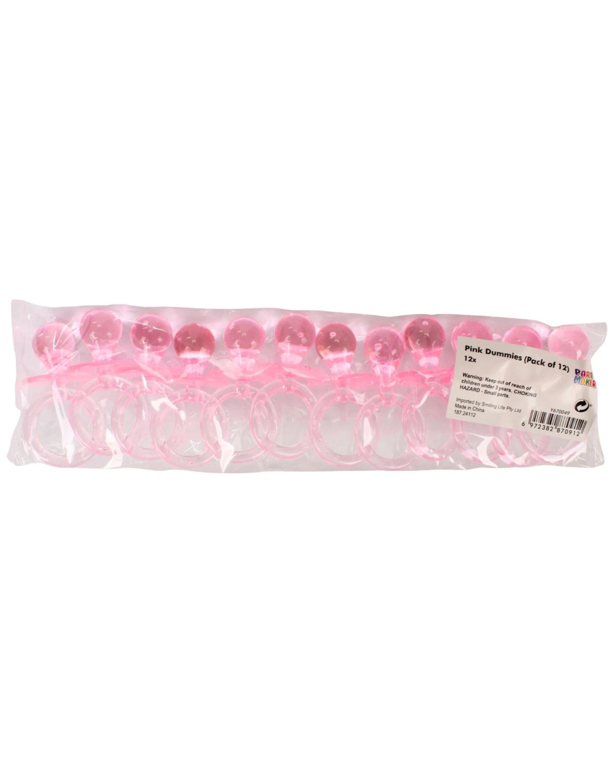 2 Partyrama Decorative Dummies Pack of 12 - Pink, 2 of 2