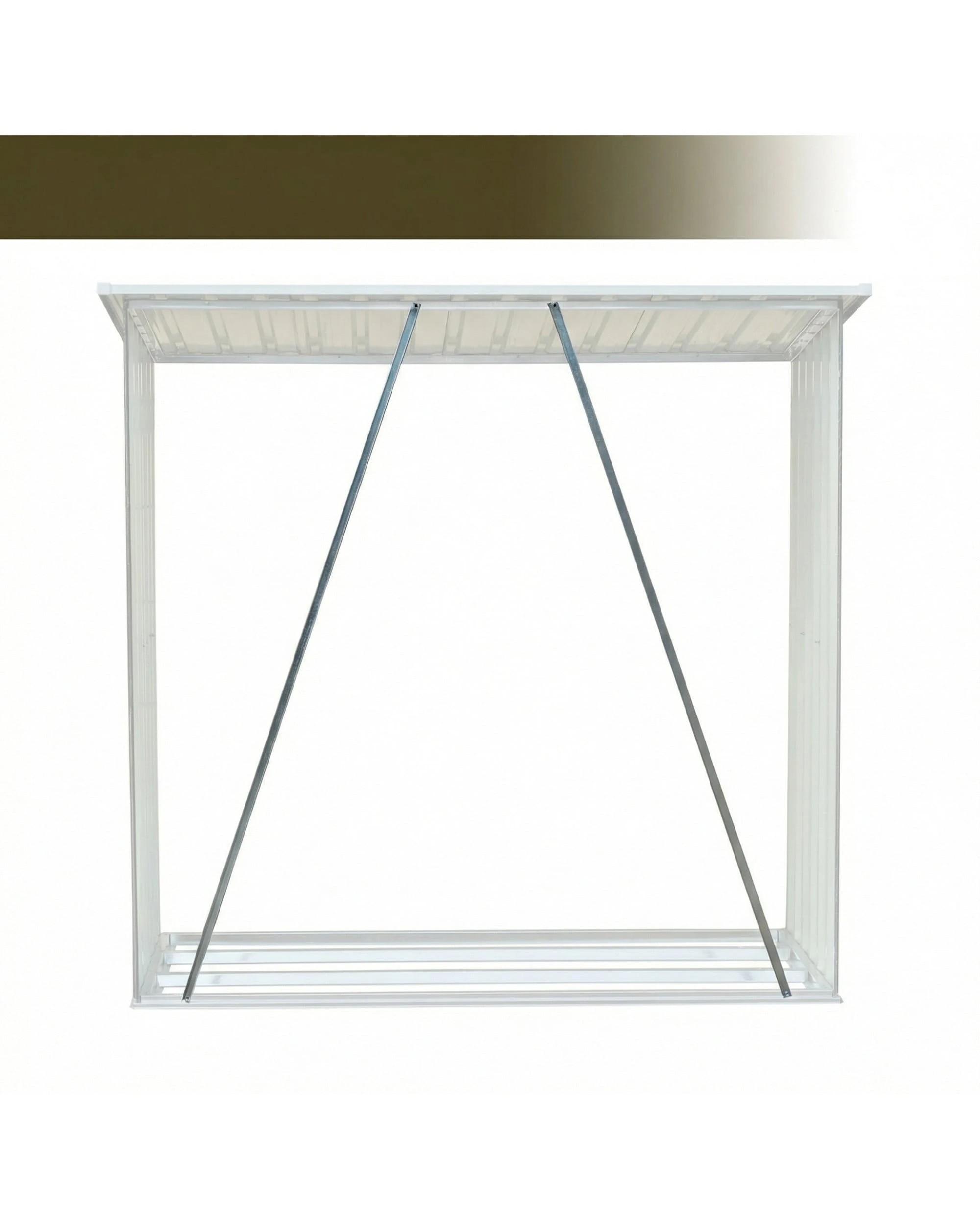 5 Wallaroo Wood Storage Shed Galvanized Steel Sloped Roof - Black, 5 of 7