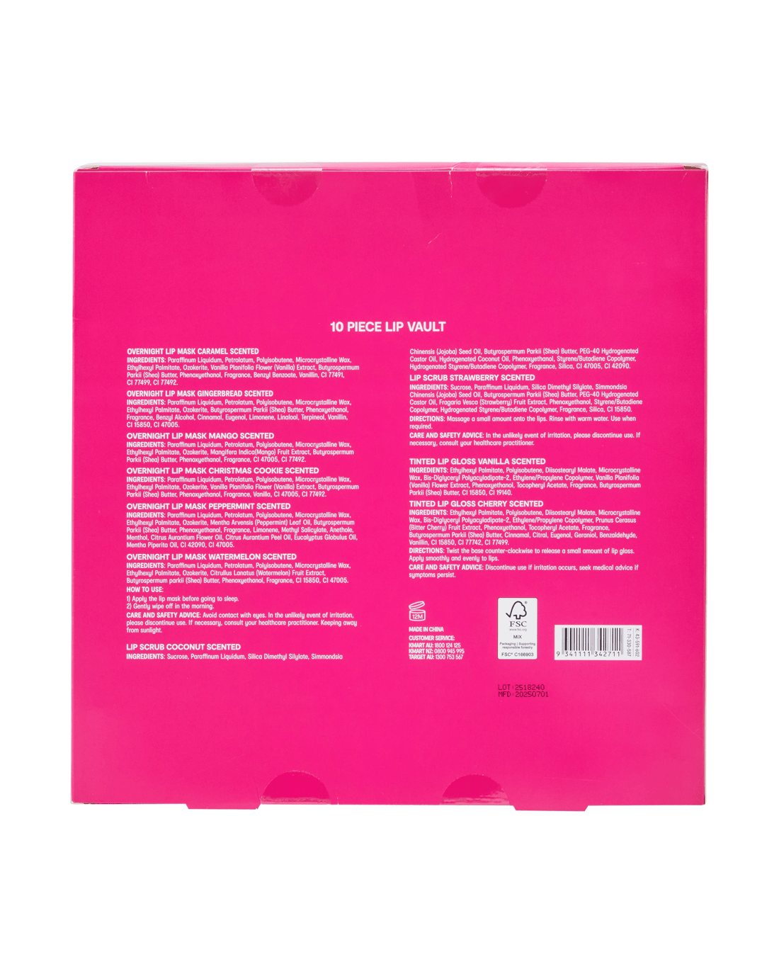 7 OXX Skincare 10 Piece Lip Vault Kit, 7 of 7