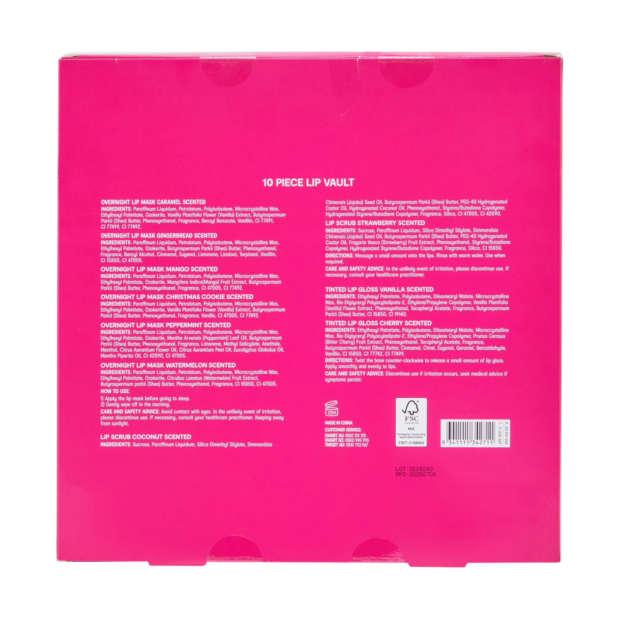 8 OXX Skincare 10 Piece Lip Vault Kit, 8 of 8