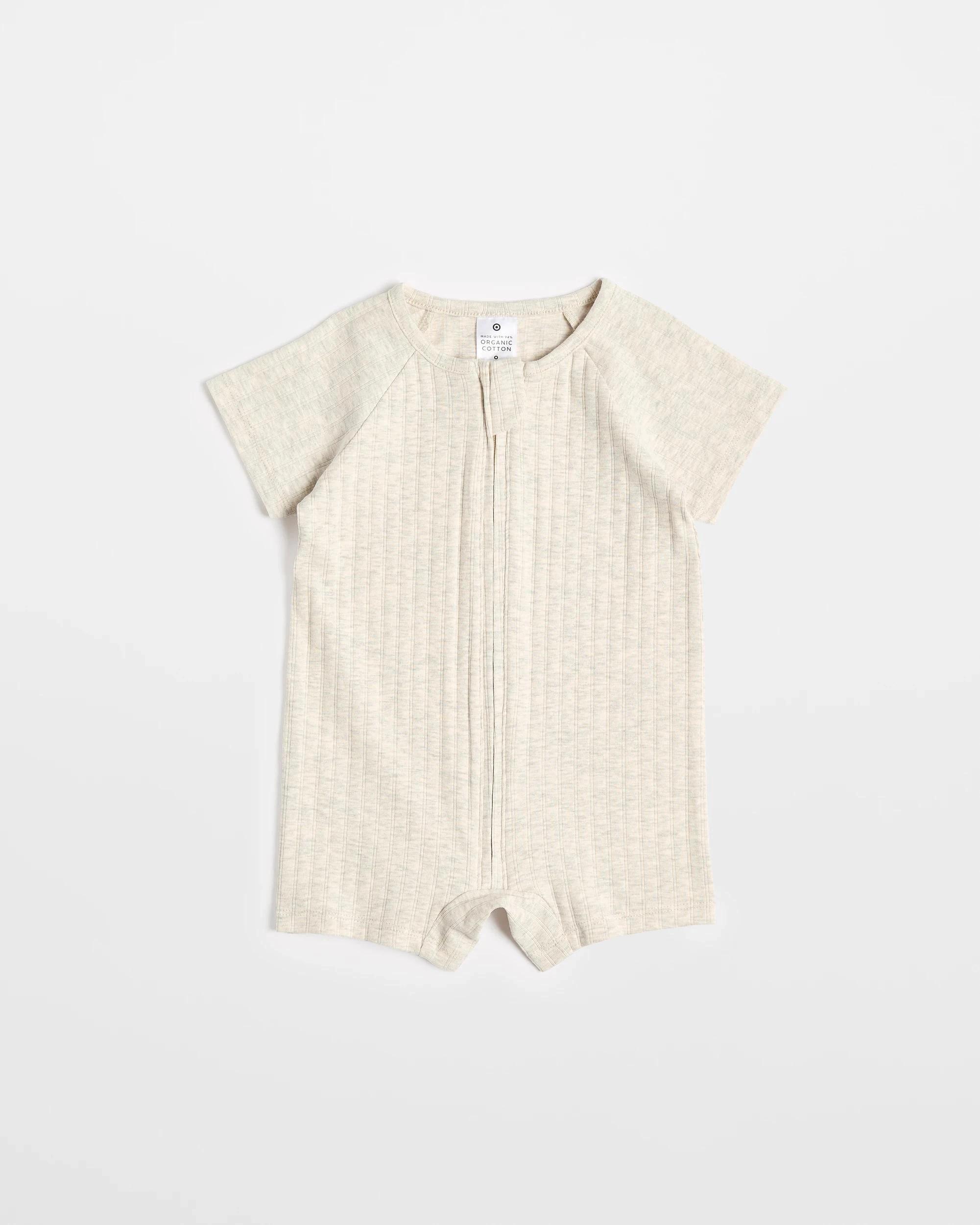 6 Target Baby Baby Organic Cotton Zip Romper 2 Pack PINK DAISY/PINK MARLE, 6 of 6