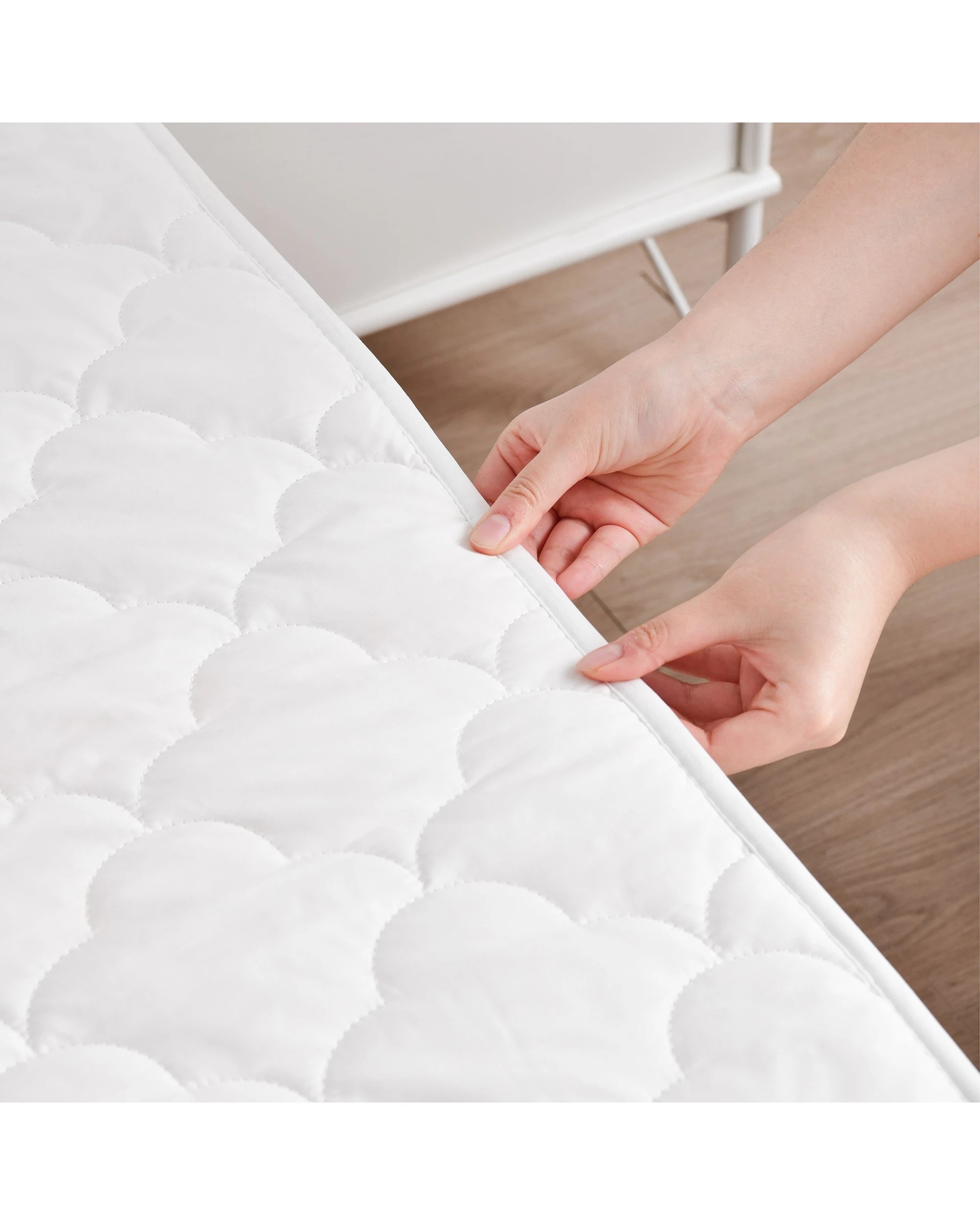 6 Dreamaker 100% Cotton Quilted Electric Blanket - Single Bed - White, 6 of 8