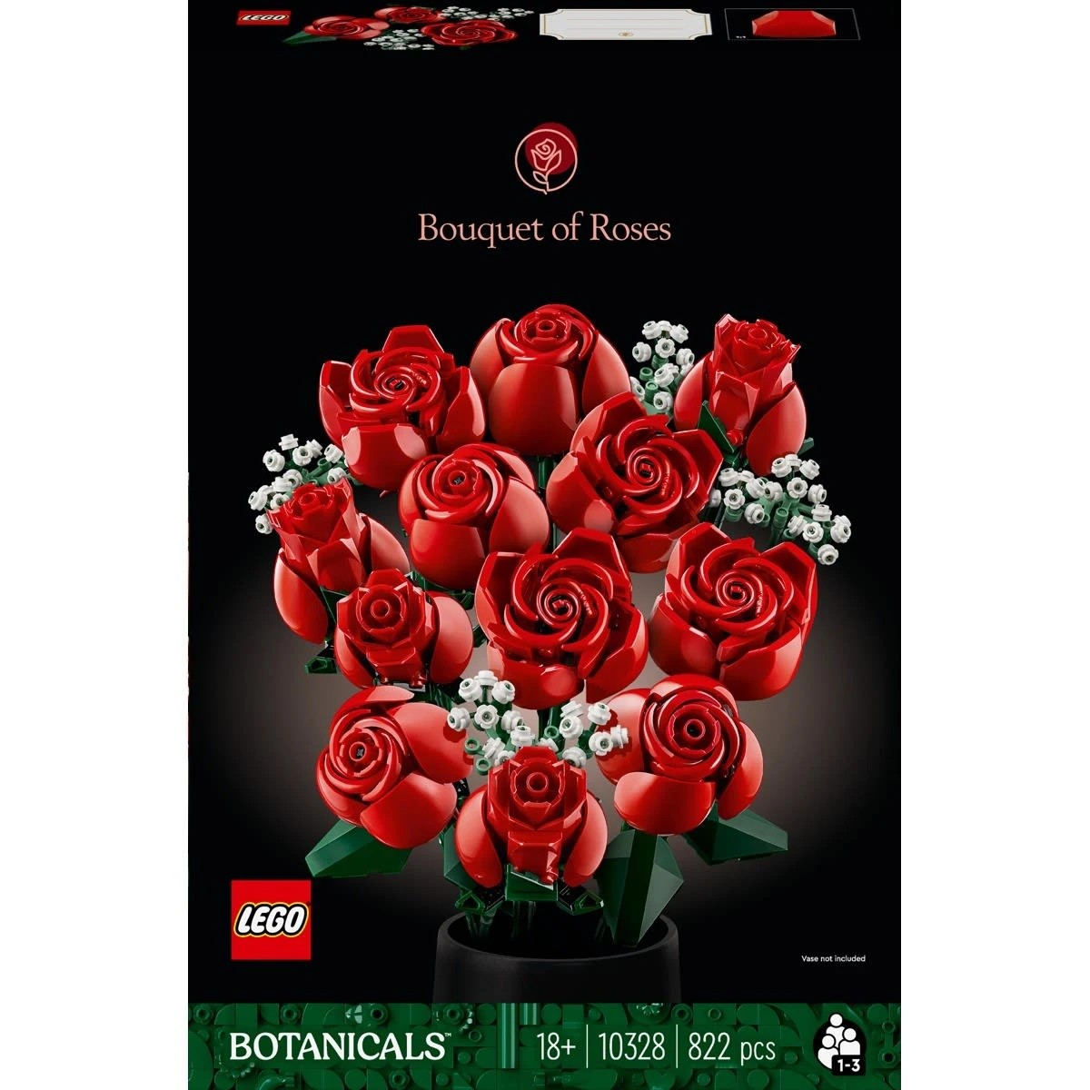 1 LEGO Botanicals Bouquet of Roses 10328, 1 of 10