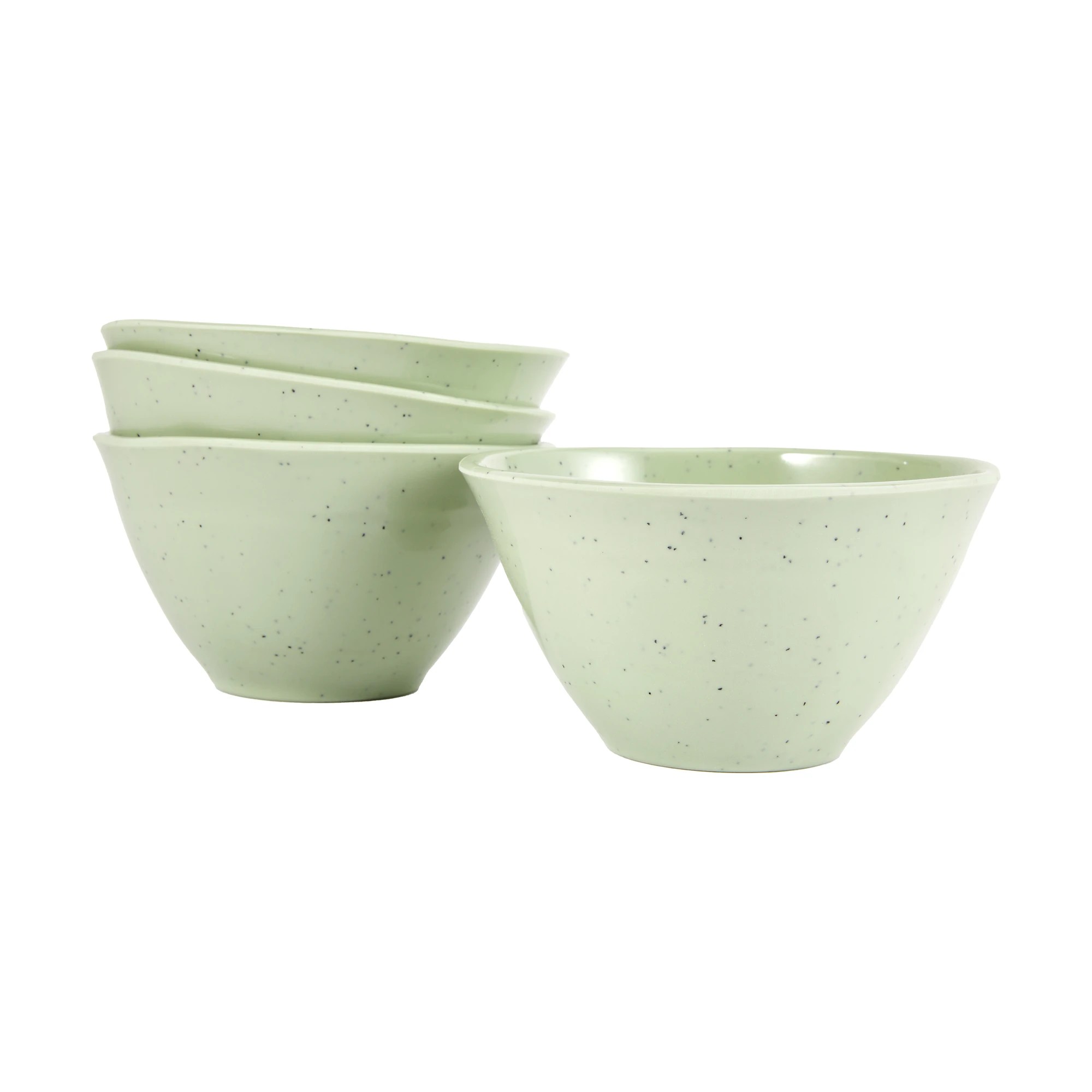 1 4 Pack Green Glazed Look Bowls, 1 of 6