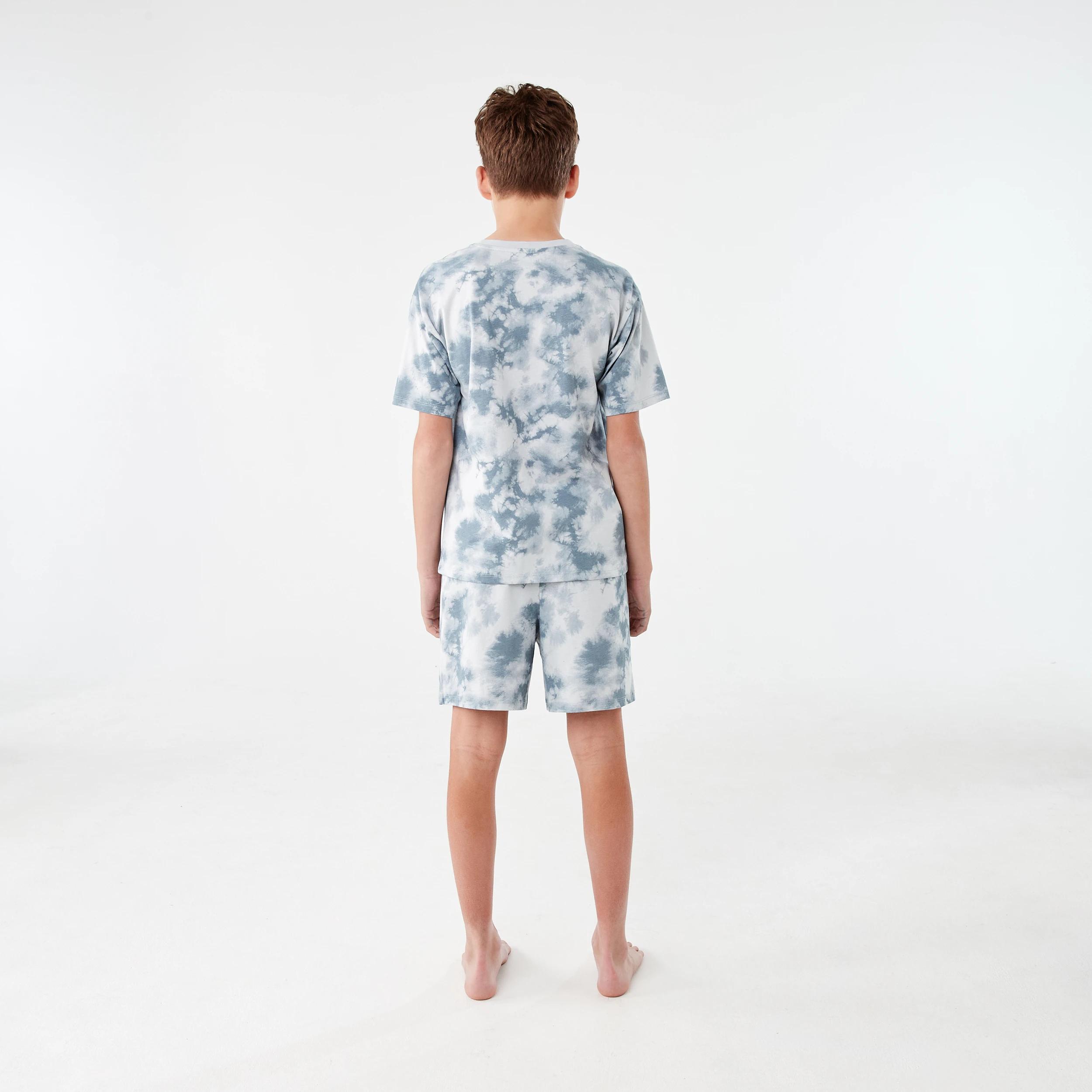 2 Short Sleeve Jersey Pyjama Set CLOUD FUSION GREY, 2 of 5