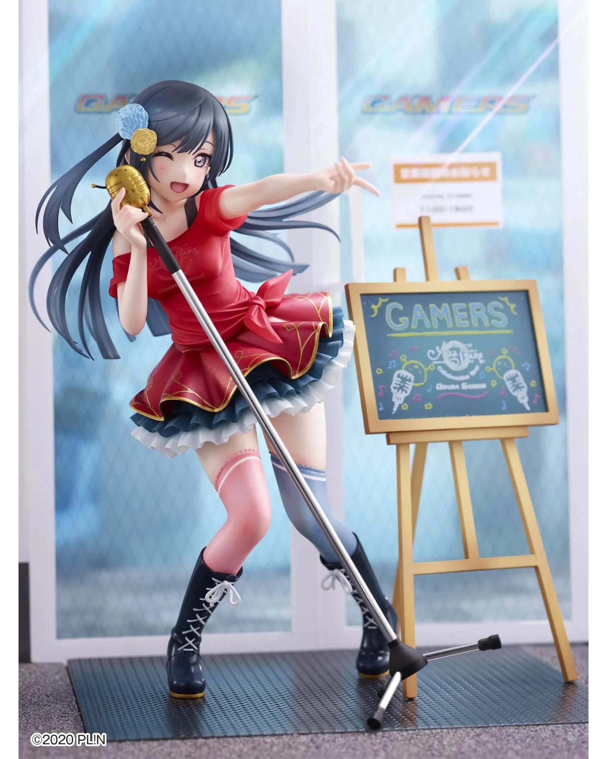 7 Wave Love Live! Setsuna Yuki Odaiba Gamers Signboard Girl 1/7 Scale Figure, 7 of 9