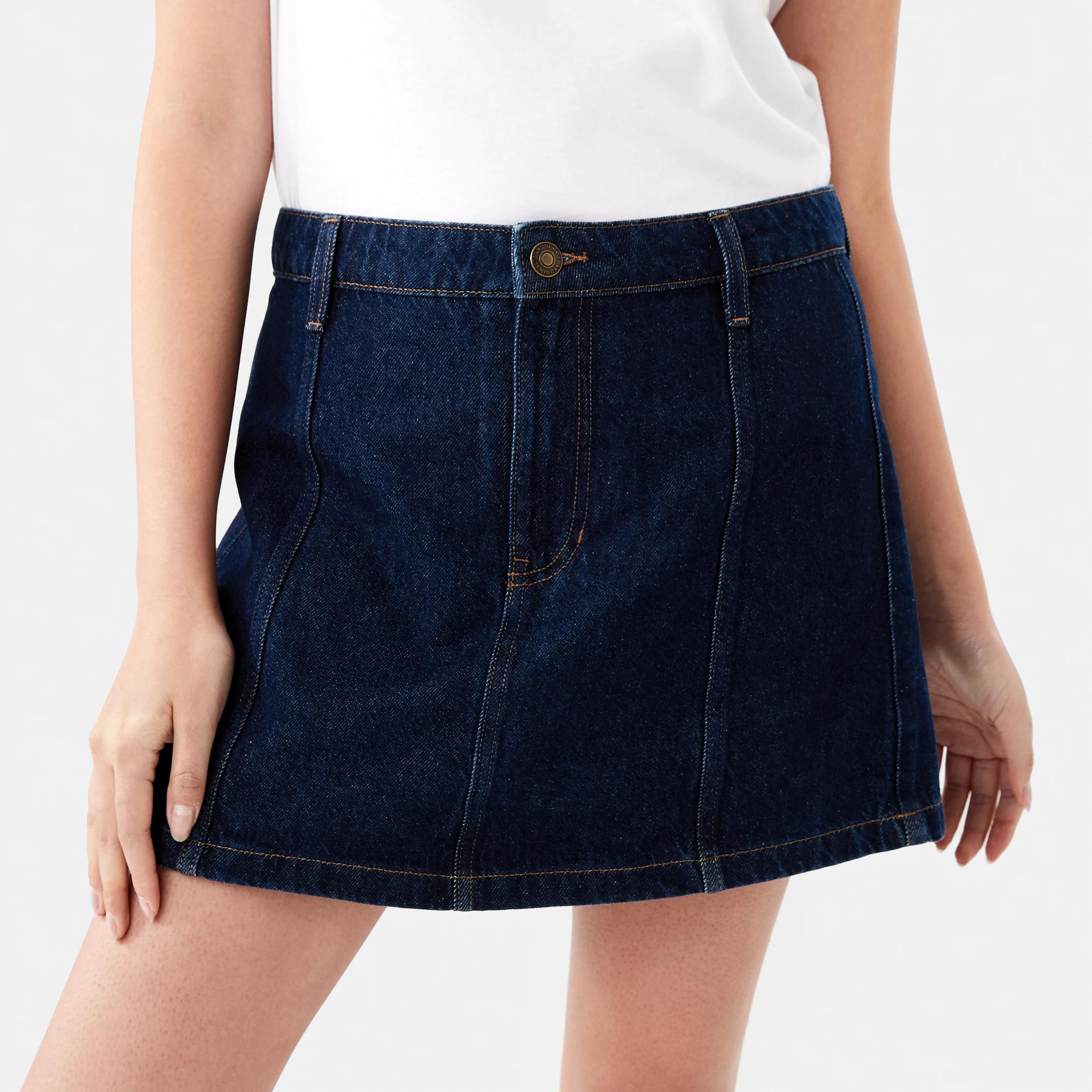 1 Denim Mini Skort INDIGO WASH, 1 of 8