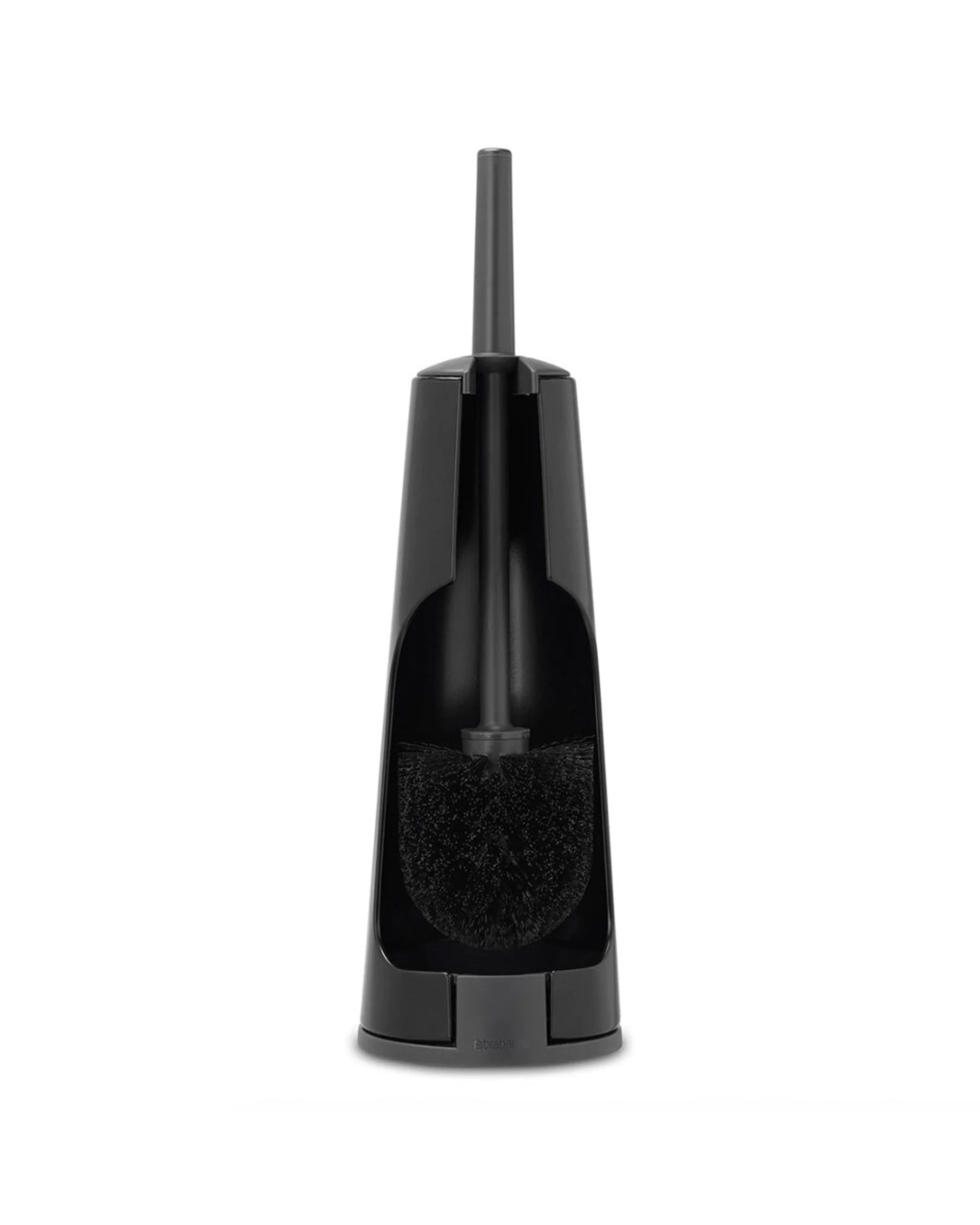 1 Brabantia Toilet Brush And Holder Discreet Corrosion Resistant Stable Base - Black, 1 of 5
