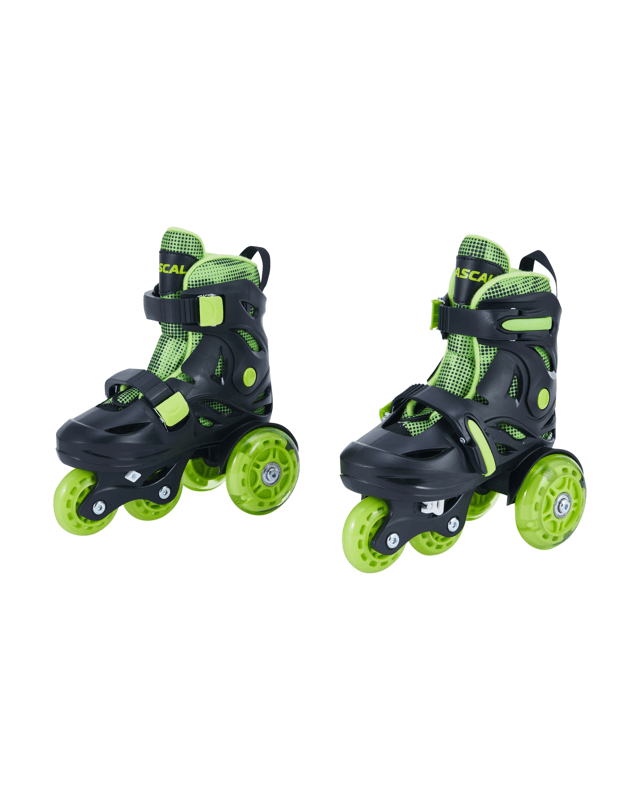 Tri Trainer Skates - Black and Green, Size 8.5 t