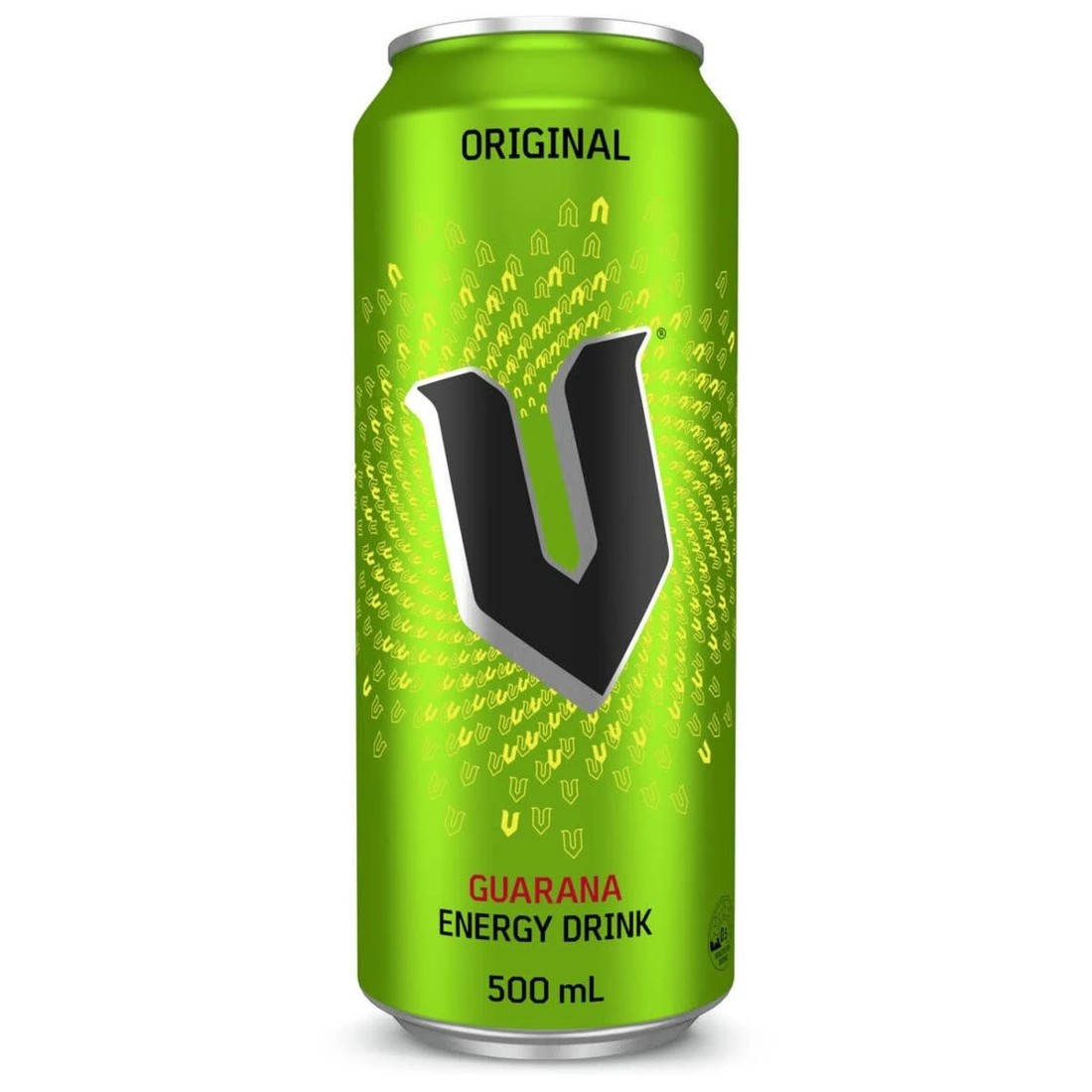 1 V Guarana Energy Drink Can 500ml, 1 of 2