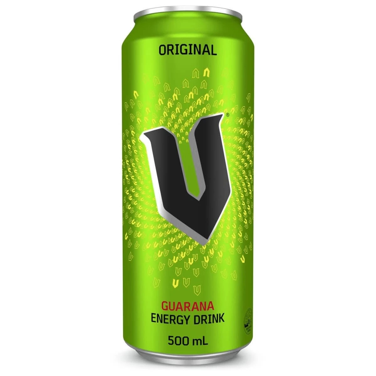 1 V Guarana Energy Drink Can 500ml, 1 of 2