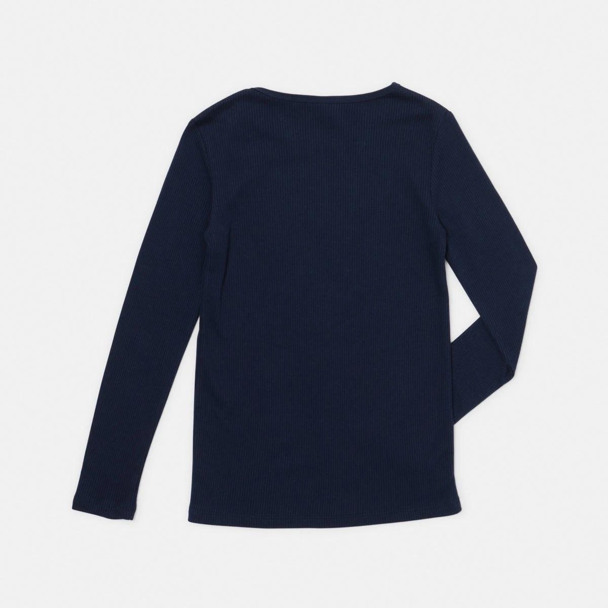 7 2 Pack Long Sleeve Brushed Thermal Top Dress Blue, 7 of 8