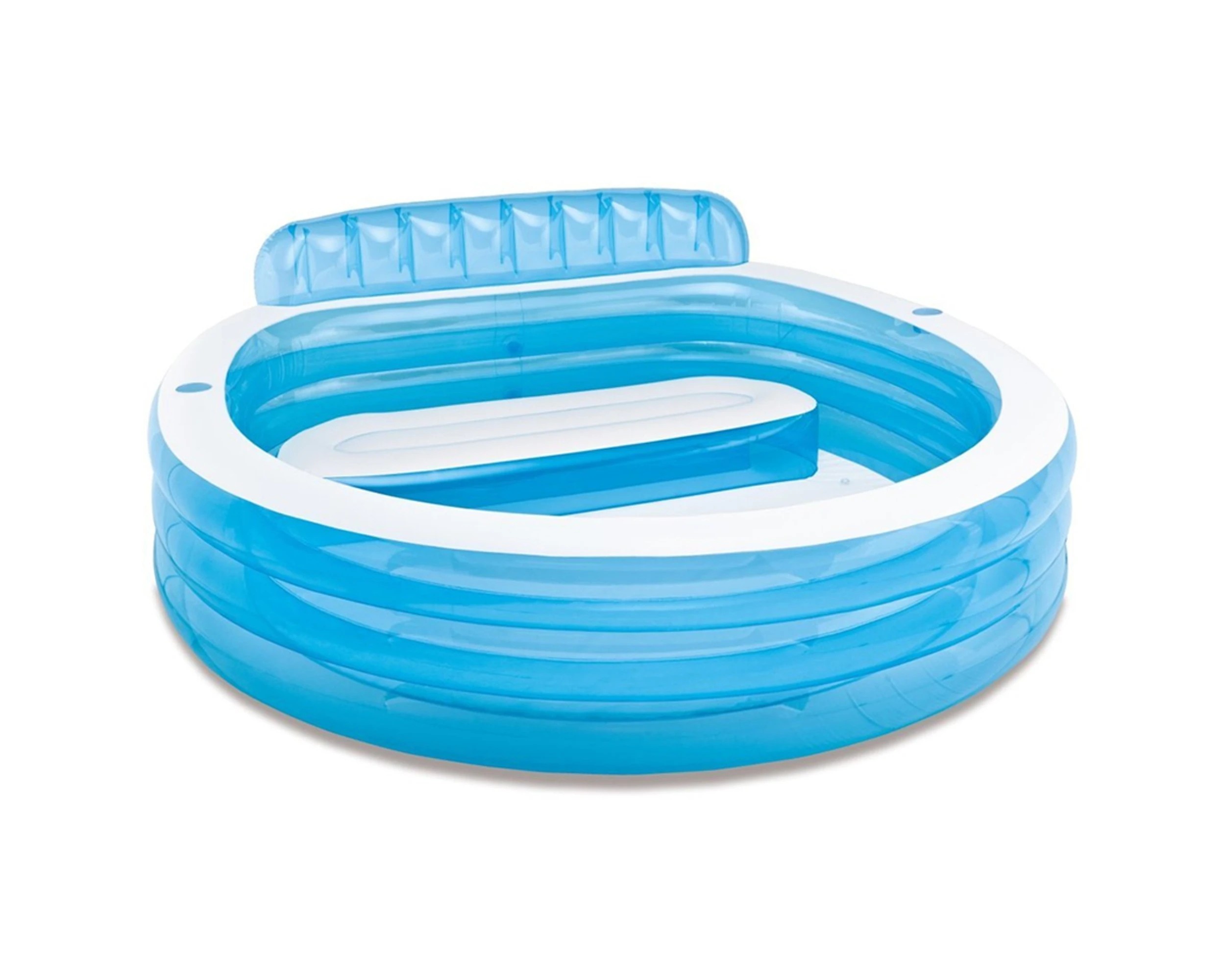 1 INTEX Swim Center Family Lounge Pool Inflatable Pool Large Swimming Pool - Blue, 1 of 4