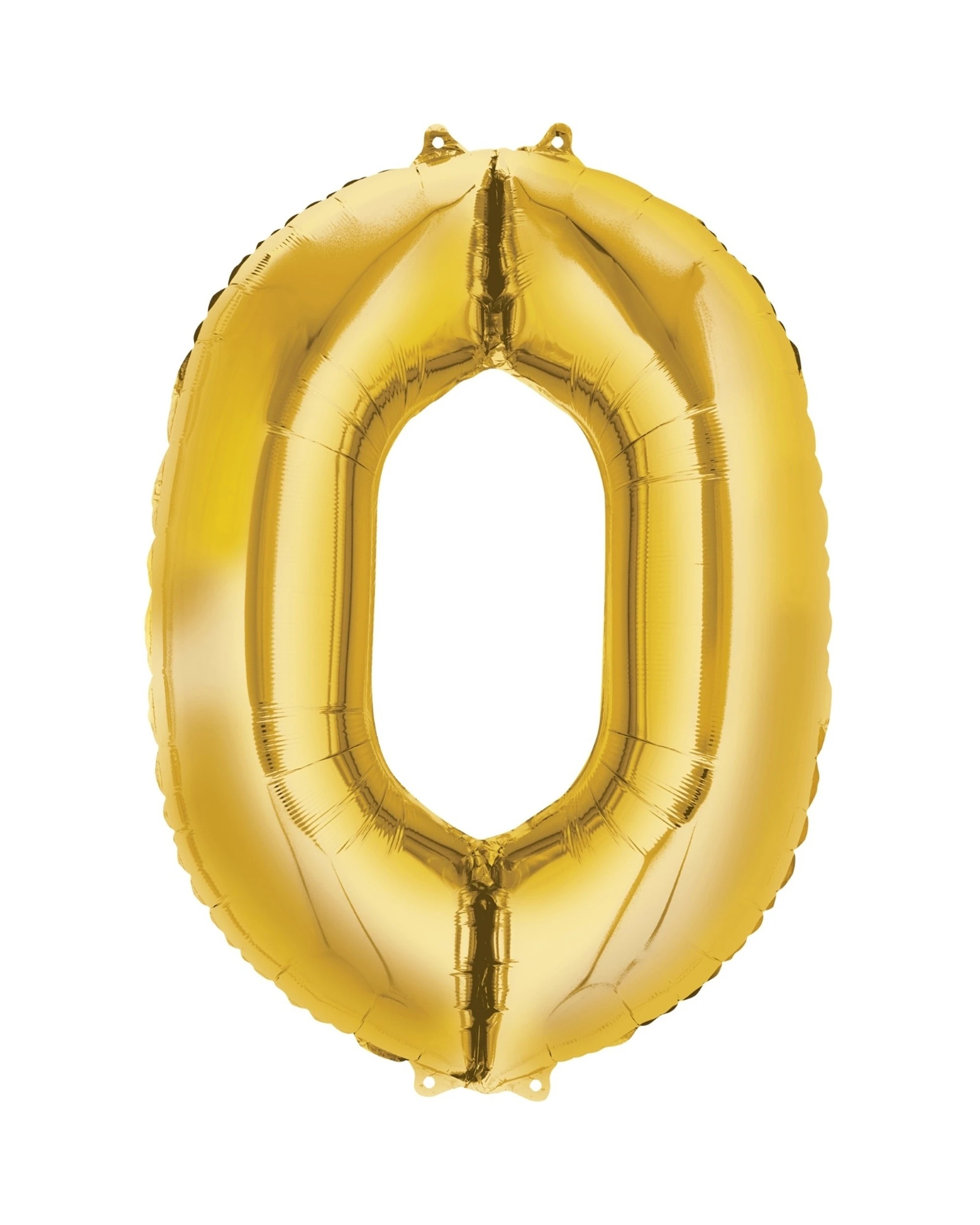 1 Unique Gold Foil 0 Balloon 86cm - Gold, 1 of 1