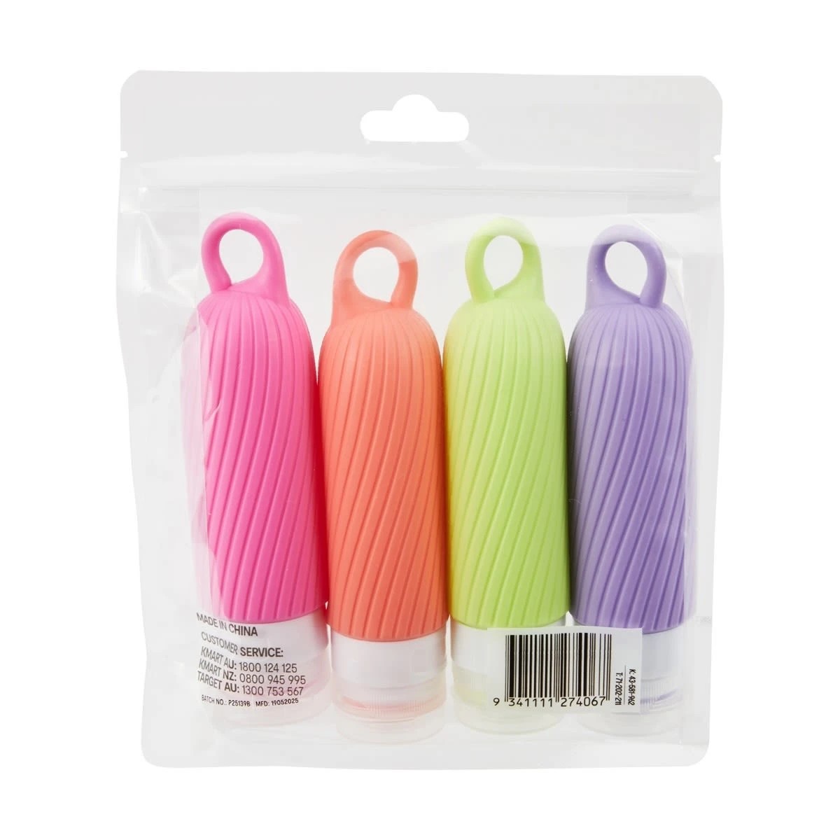 4 OXX Travel 4 Pack Silicone Bottles, 4 of 4