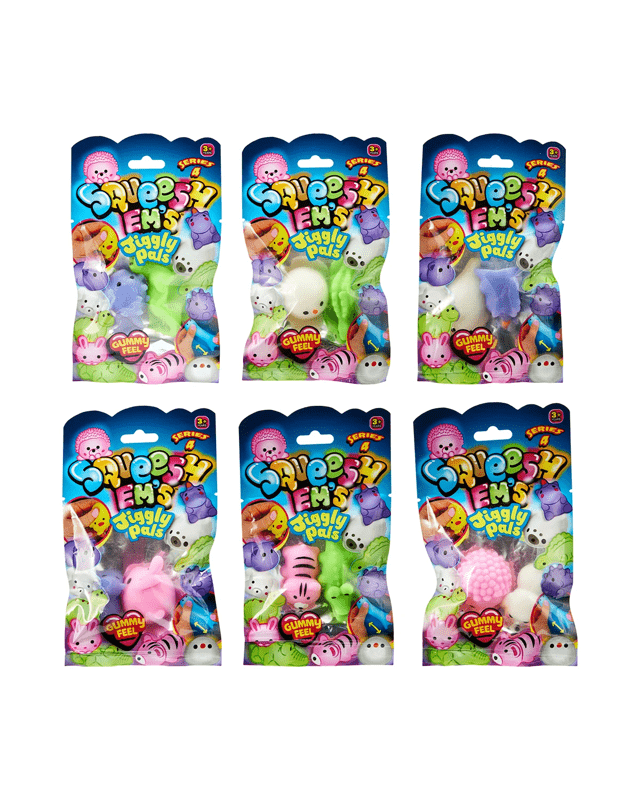 2 Pack Series 3 Squeeshems Jiggly Pals - Asso