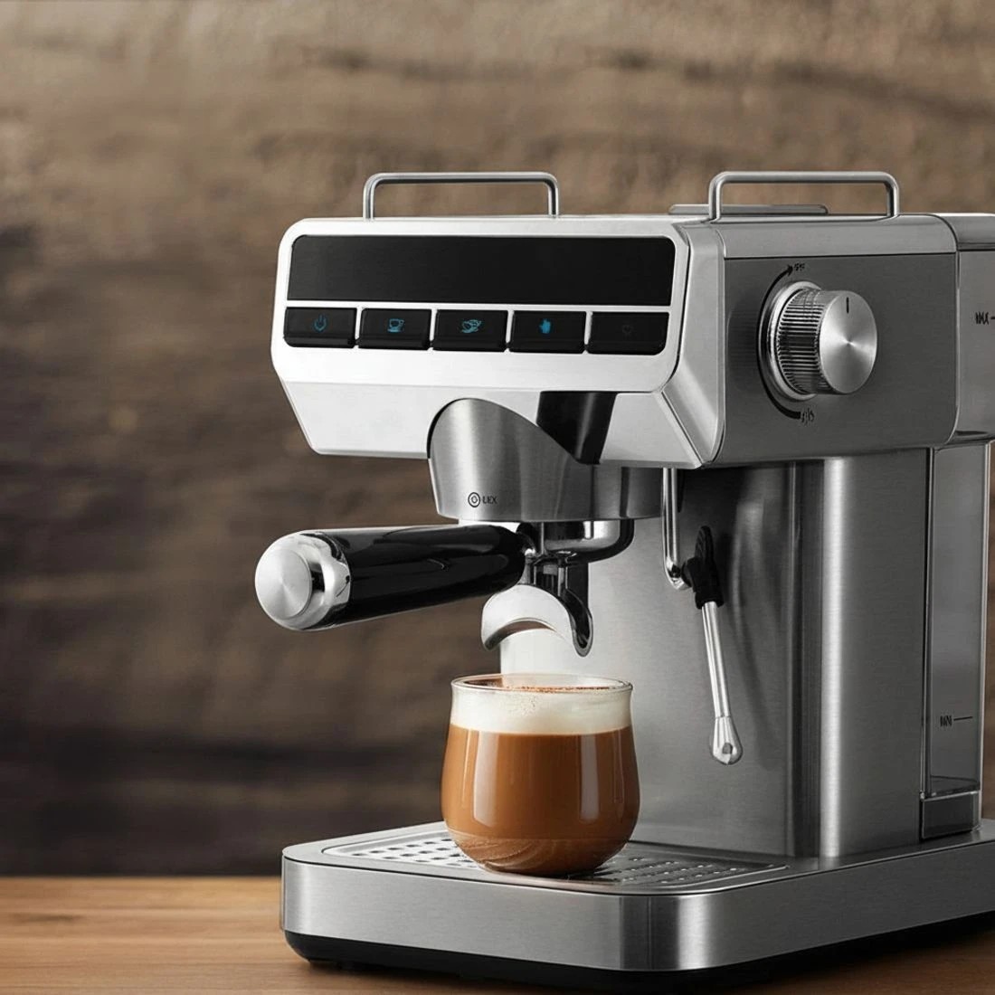 4 Devanti 20 Bar Coffee Machine Espresso Cafe Maker - Silver, 4 of 5