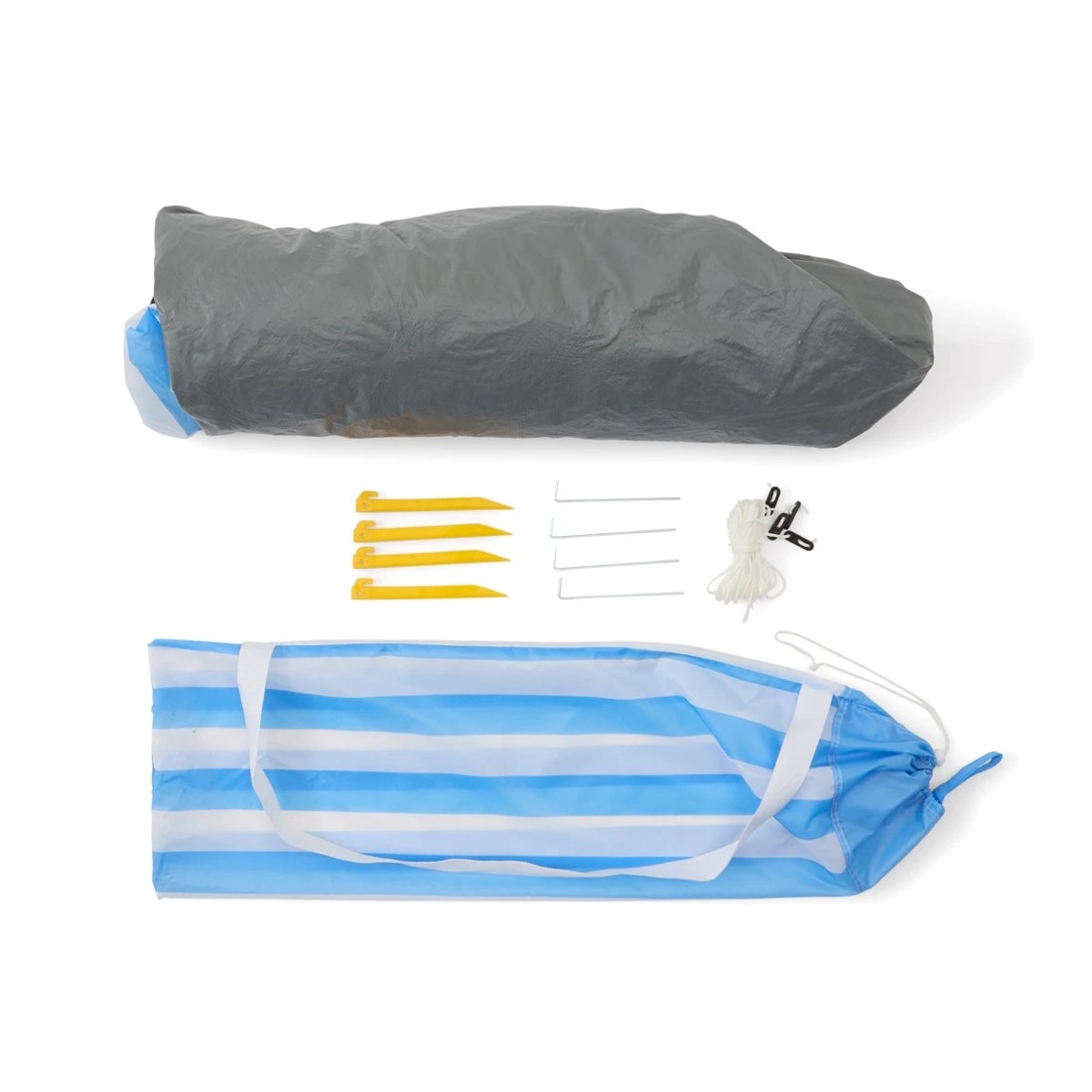 9 Instant Beach Tent - Blue and White, 9 of 10