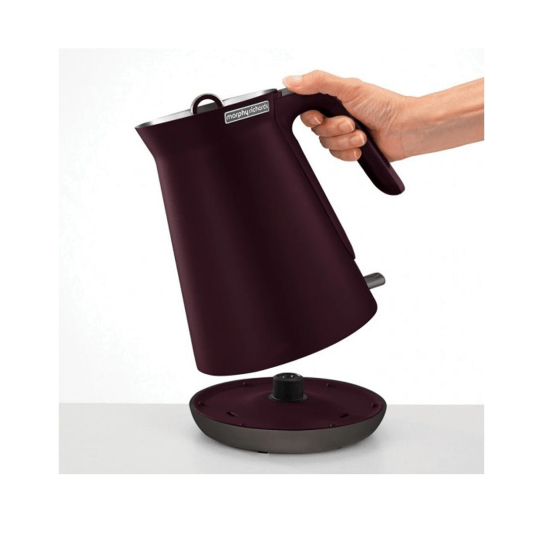 4 Morphy Richards 1.5l 2200w Cordless Water Kettle  Aspect W/blk Chrome Base - Red, 4 of 6