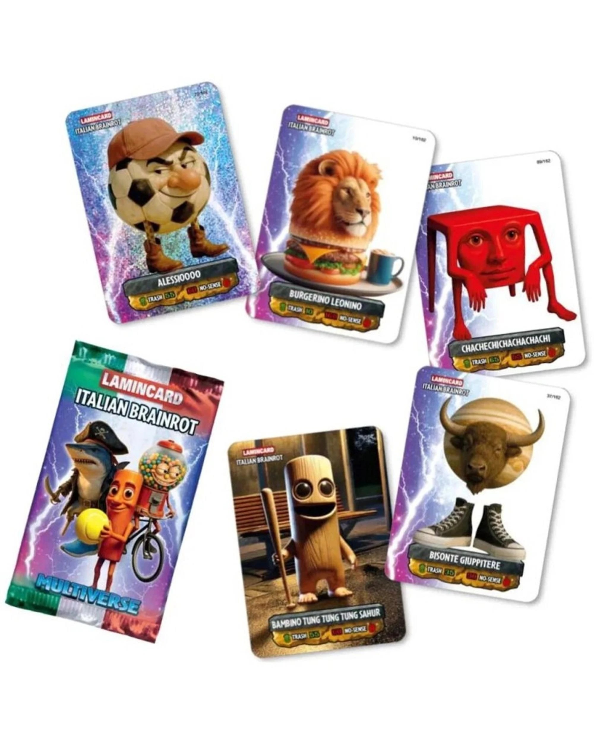 2 Lamincard Italian Brainrot Multiverse Collectible Cards Pack, 2 of 3