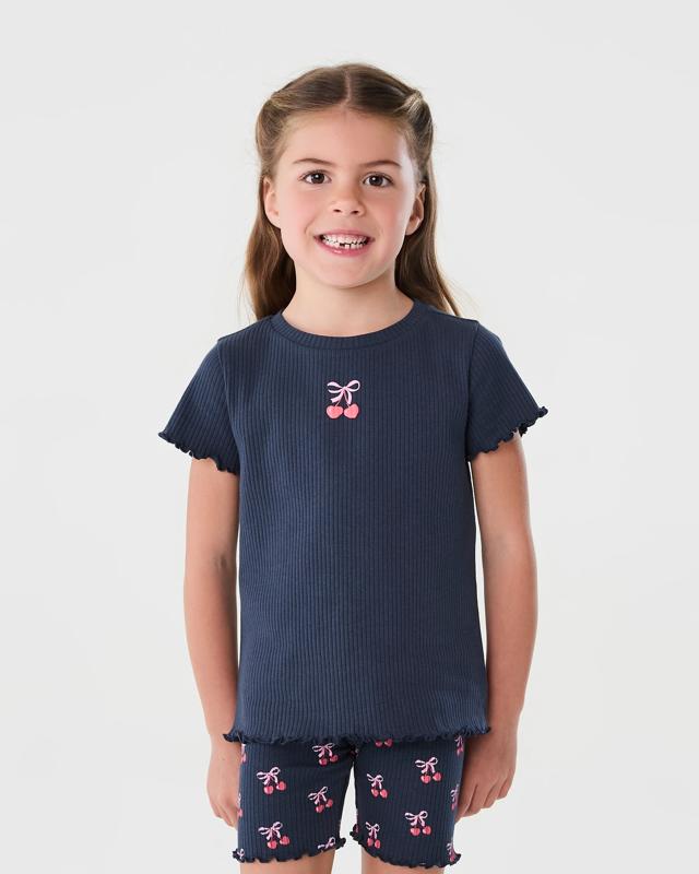 Short Sleeve Ribbed T-s