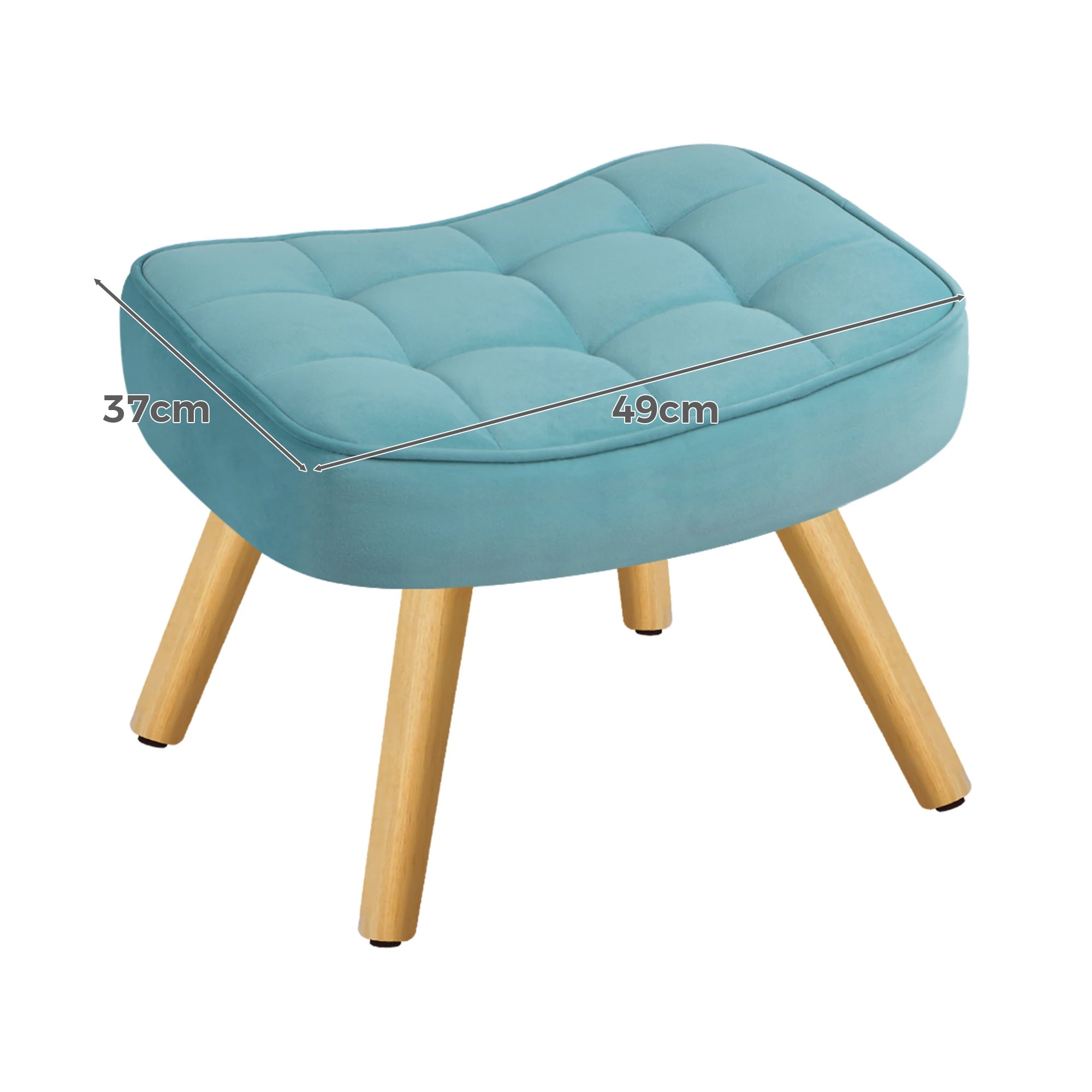 8 Alfordson Armchair Lounge Chair Featherston Replica Accent Chair Couch - Blue, 8 of 10