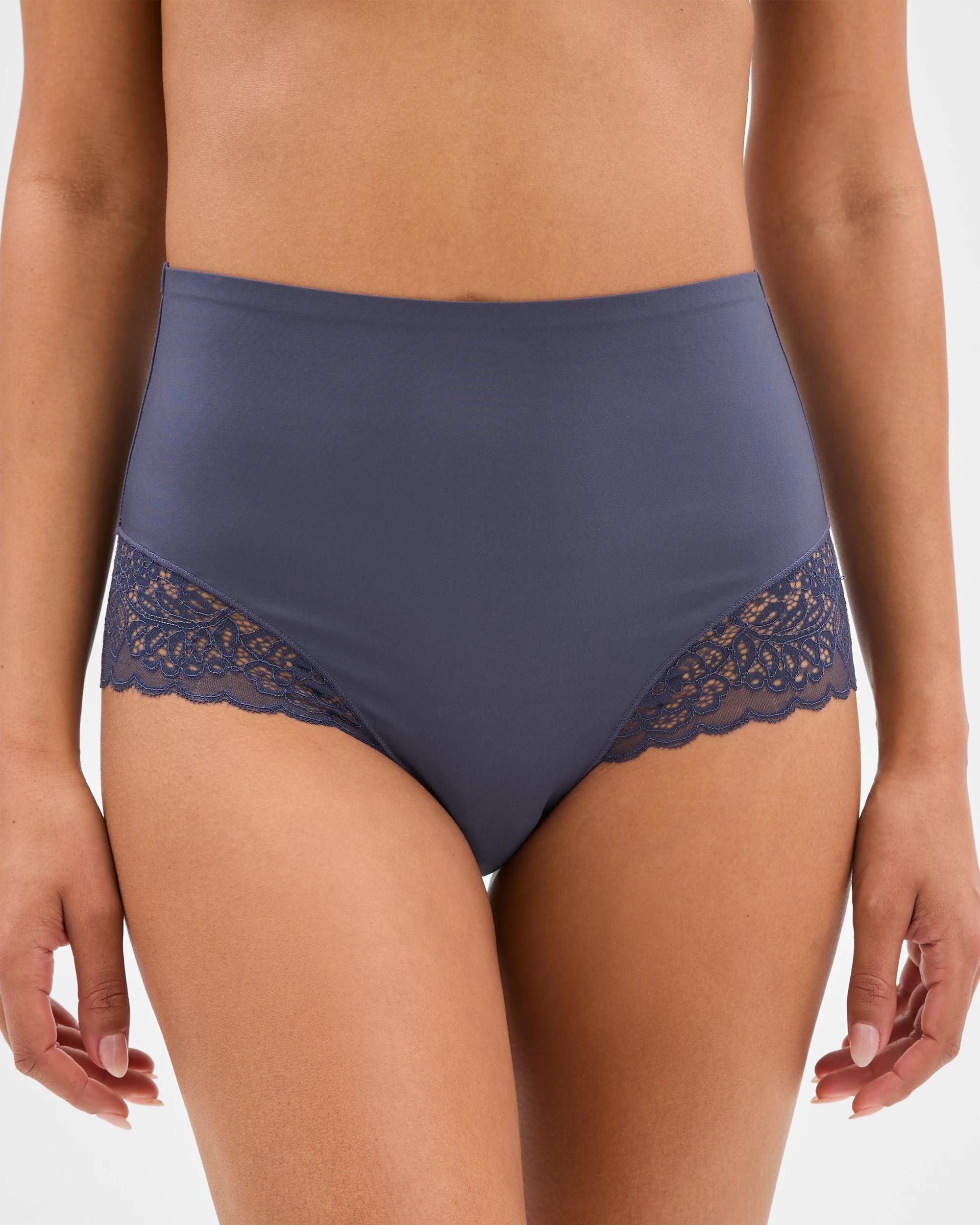 2 Target Woman Luna 2 Pack Smooth Touch Lace Bonded Waist Full Briefs WINTER BLUE, 2 of 4