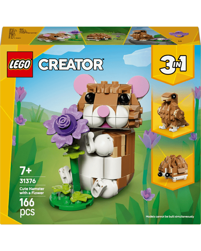 LEGO Creator 3 in 1 Cute Hamster with a Flower 3