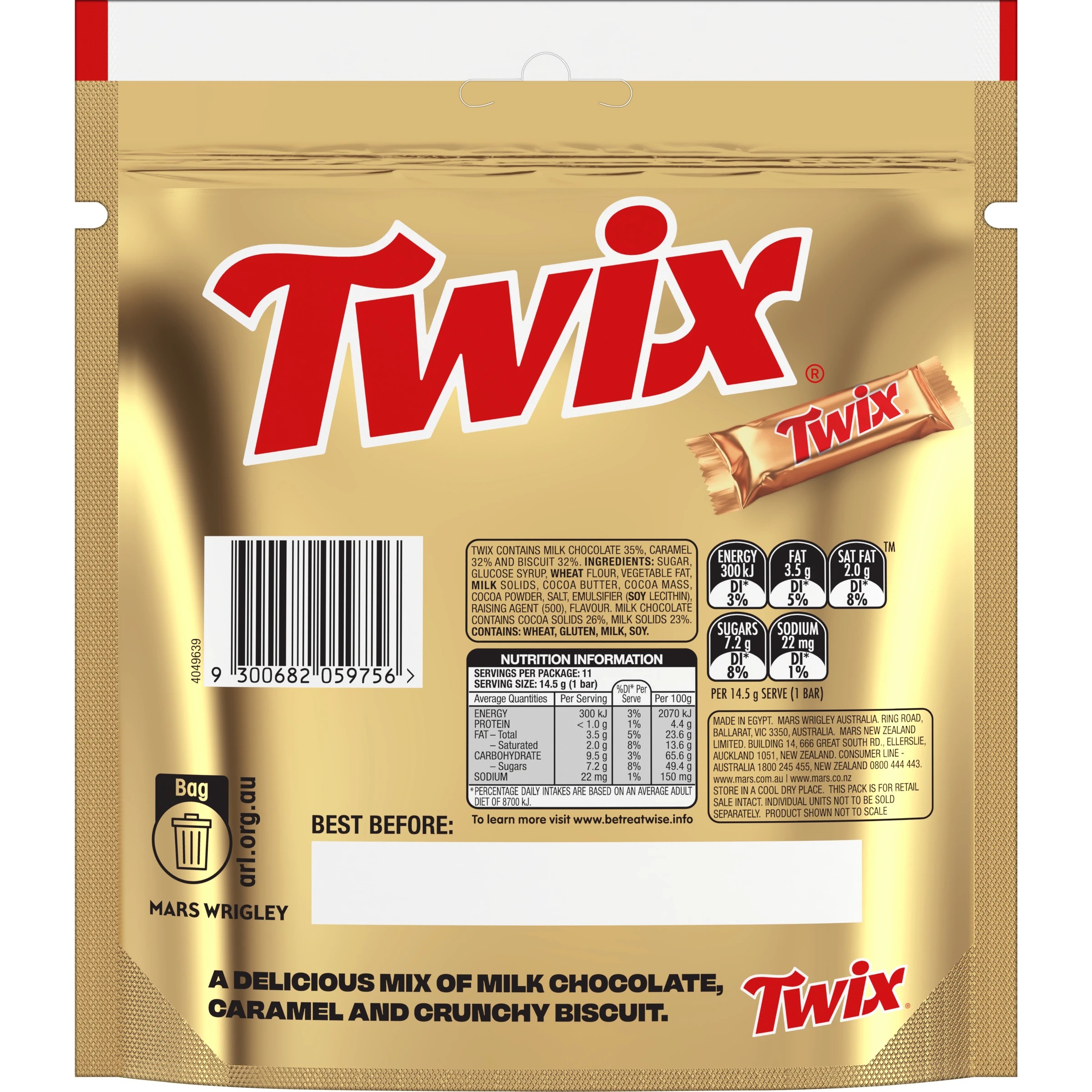 2 11 Piece Twix Fun Size Share Pack 159g, 2 of 4