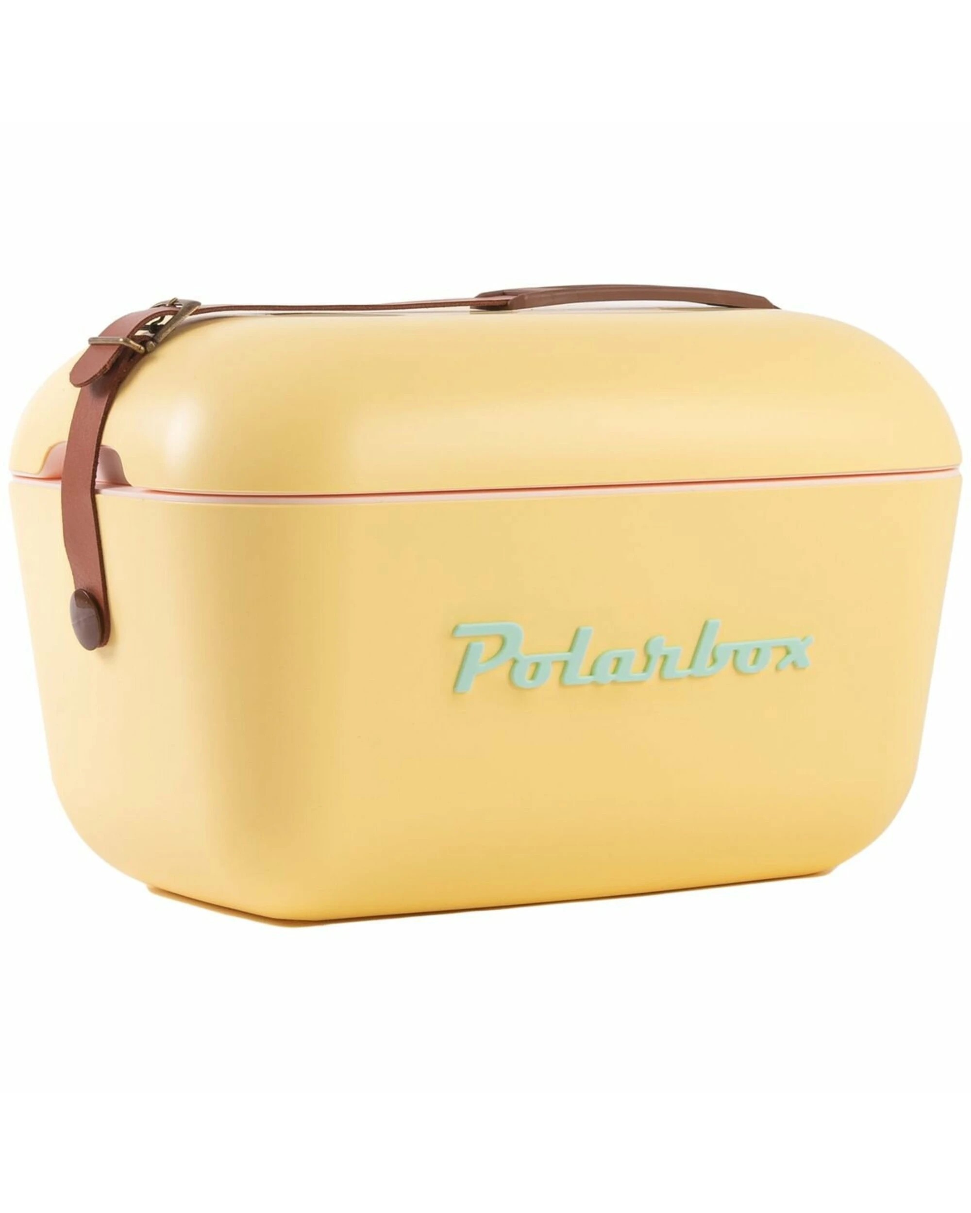 1 Polarbox Classic 12L Cooler Yellow with Cyan Logo, 1 of 3