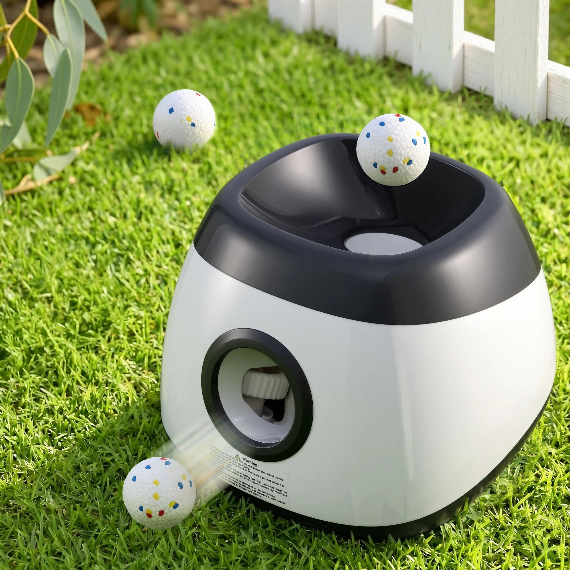 2 i.Pet Dog Ball Launcher Thrower with 6 ETPU Balls & 14/18/22m Launch Distance - Multi, 2 of 2