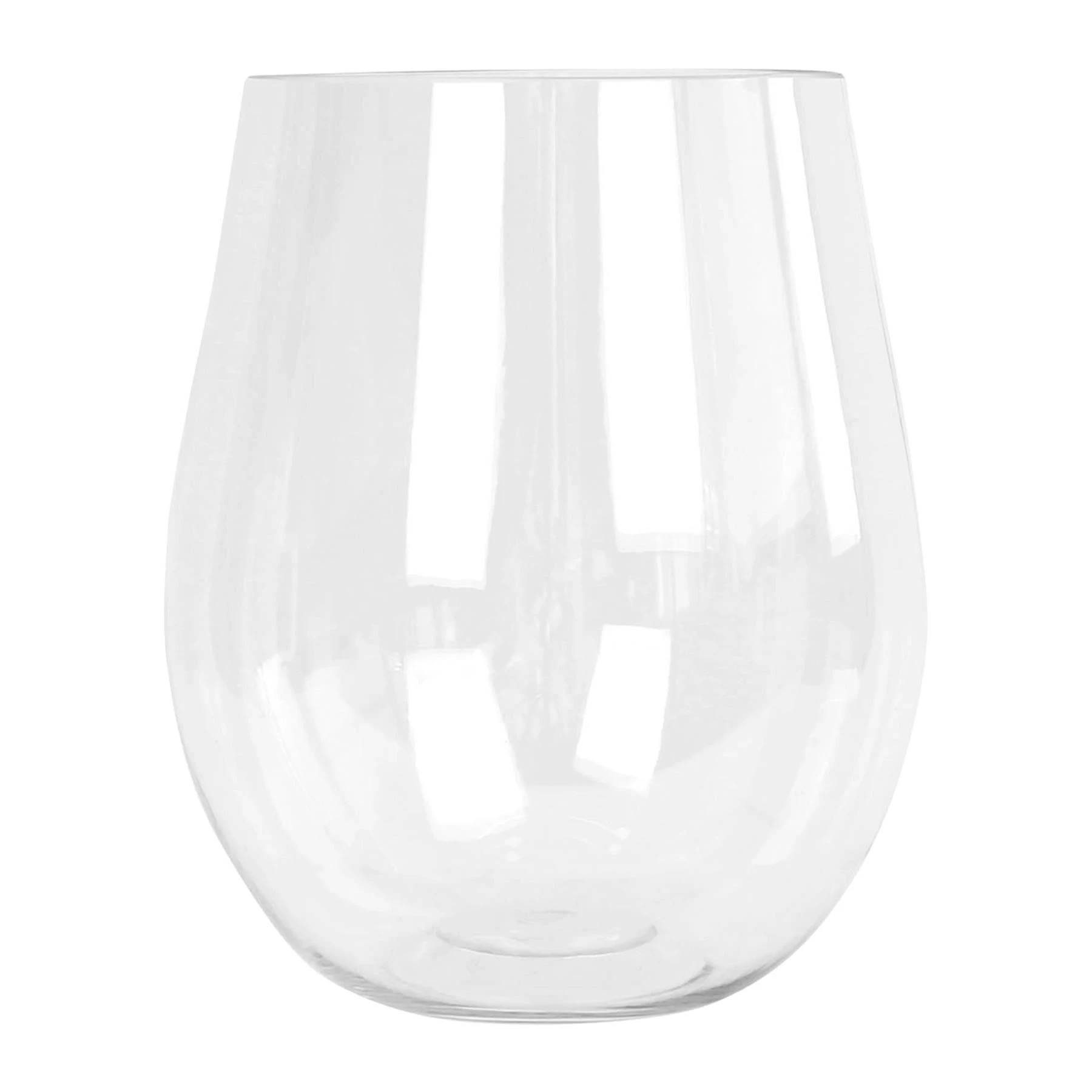 4 Argon Tableware Reusable Plastic Stemless Wine Glasses - 600ml - Pack of 12 - Clear, 4 of 7
