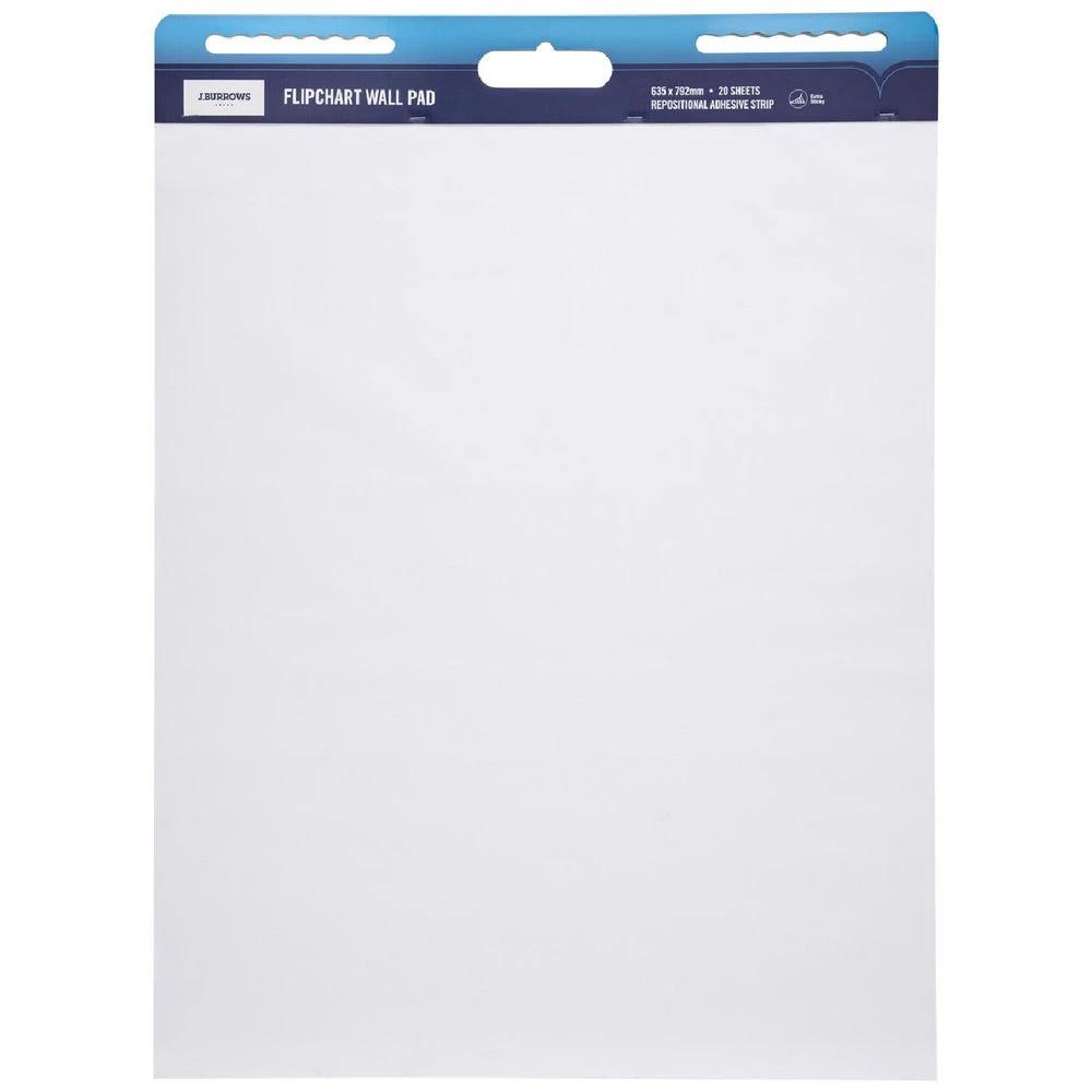 1 J.Burrows Flipchart Wall Pad 635 x 792mm, 1 of 2