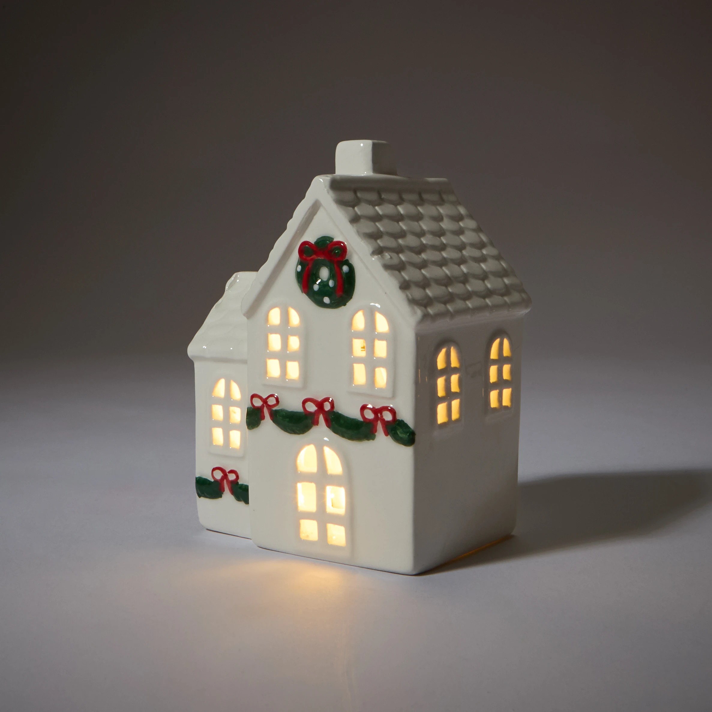 2 2 Pack Light Up Ceramic Houses, 2 of 10