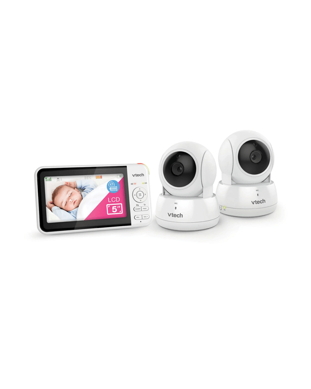 VTech BM5550AU 5" 2-Camera Full Colour Pan & Tilt Video Baby Monitor
 - w