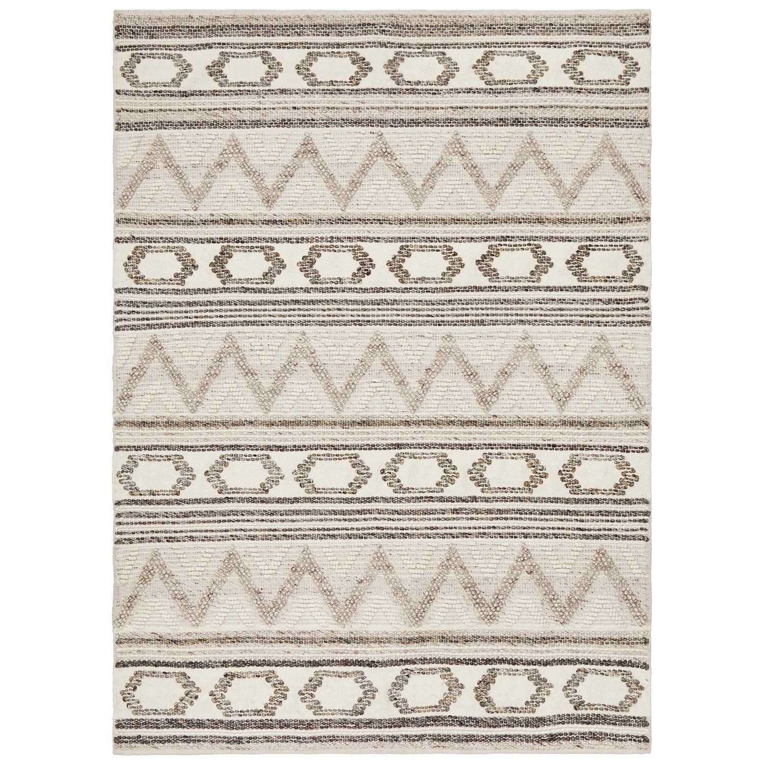 2 Common Ground Rugs Milton 743 320x230cm - Extra Large Hand Loomed Floor Rug - Natural, 2 of 7