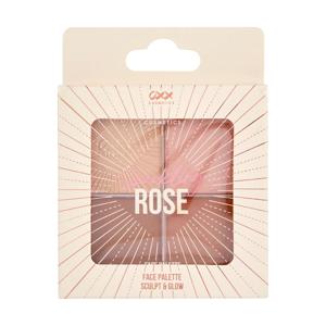OXX Cosmetics Sparkling Rose Sculpt and Glow Face Palette