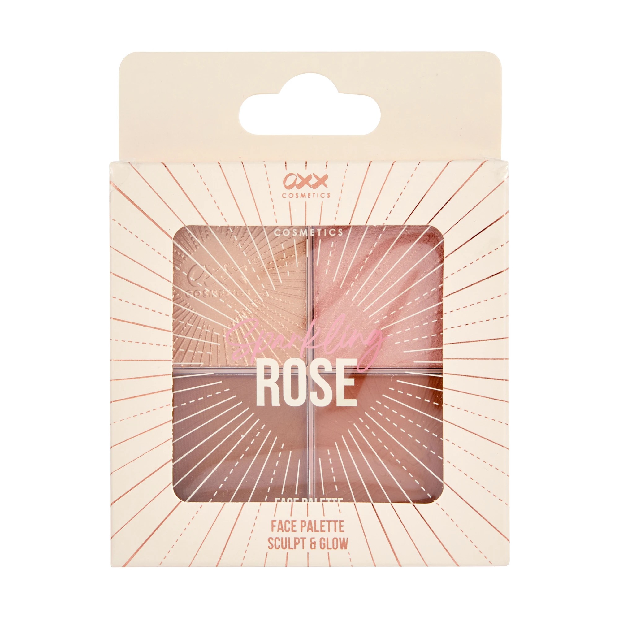 1 OXX Cosmetics Sparkling Rose Sculpt and Glow Face Palette, 1 of 6