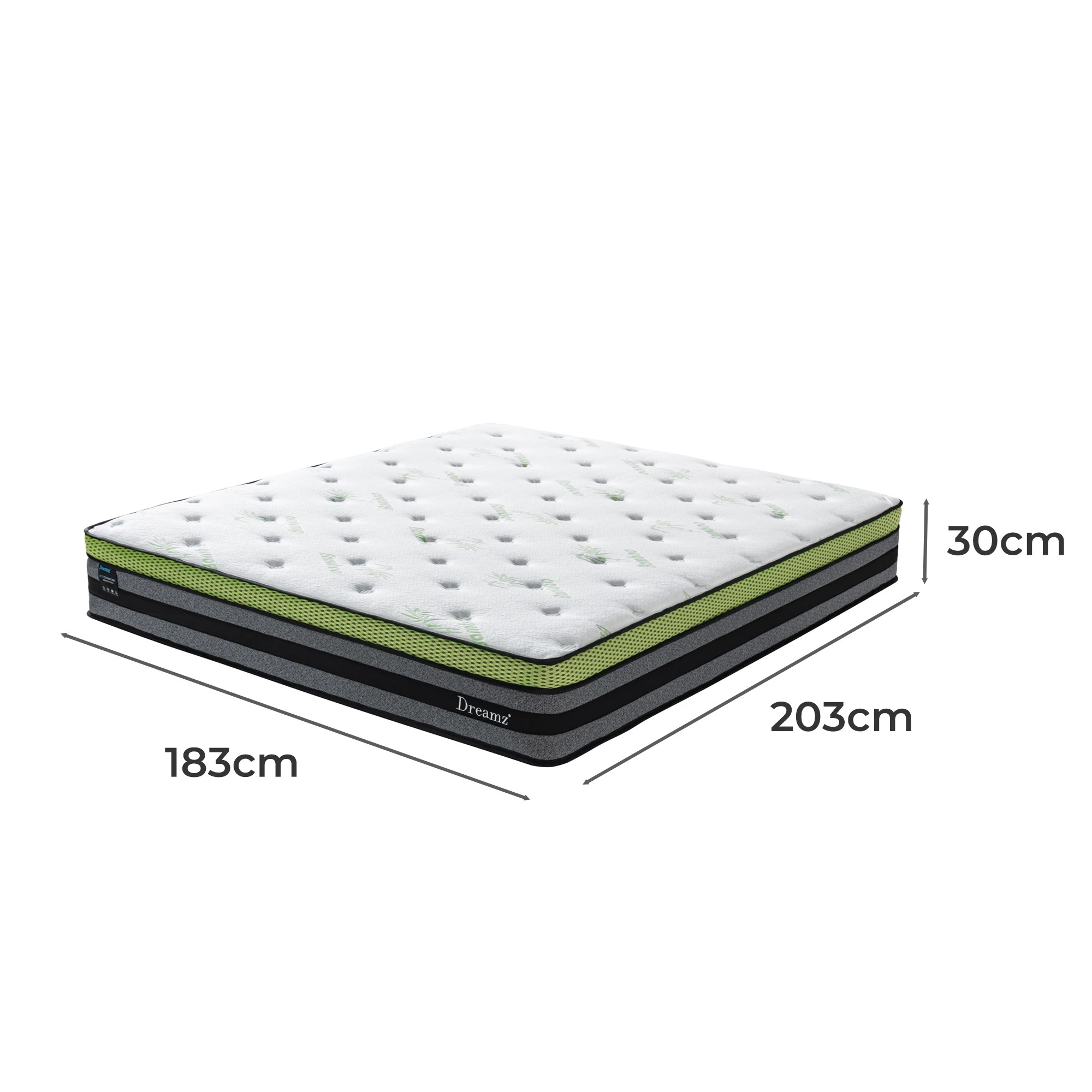 5 Dreamz King Cooling Spring Mattress 30cm, 5 of 6