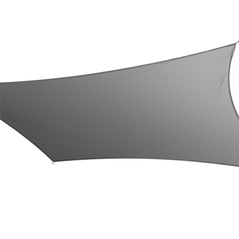 1 Instahut Shade Sail Cloth Shadecloth Rectangle Canopy 280gsm 3x4m - Grey, 1 of 5