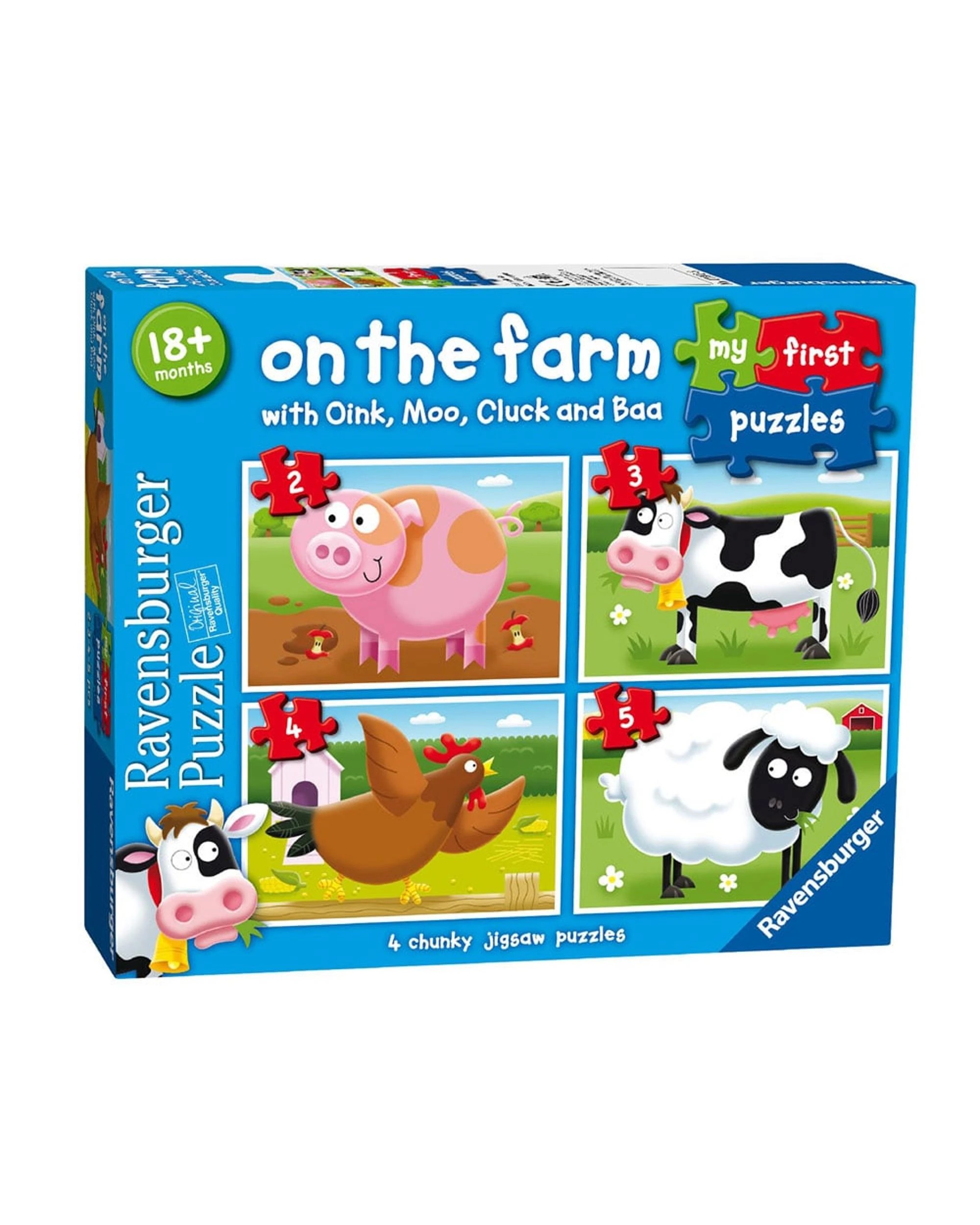 1 Ravensburger My First Puzzle On the Farm 2, 3, 4 and 5 Piece Jigsaw Puzzles, 1 of 5
